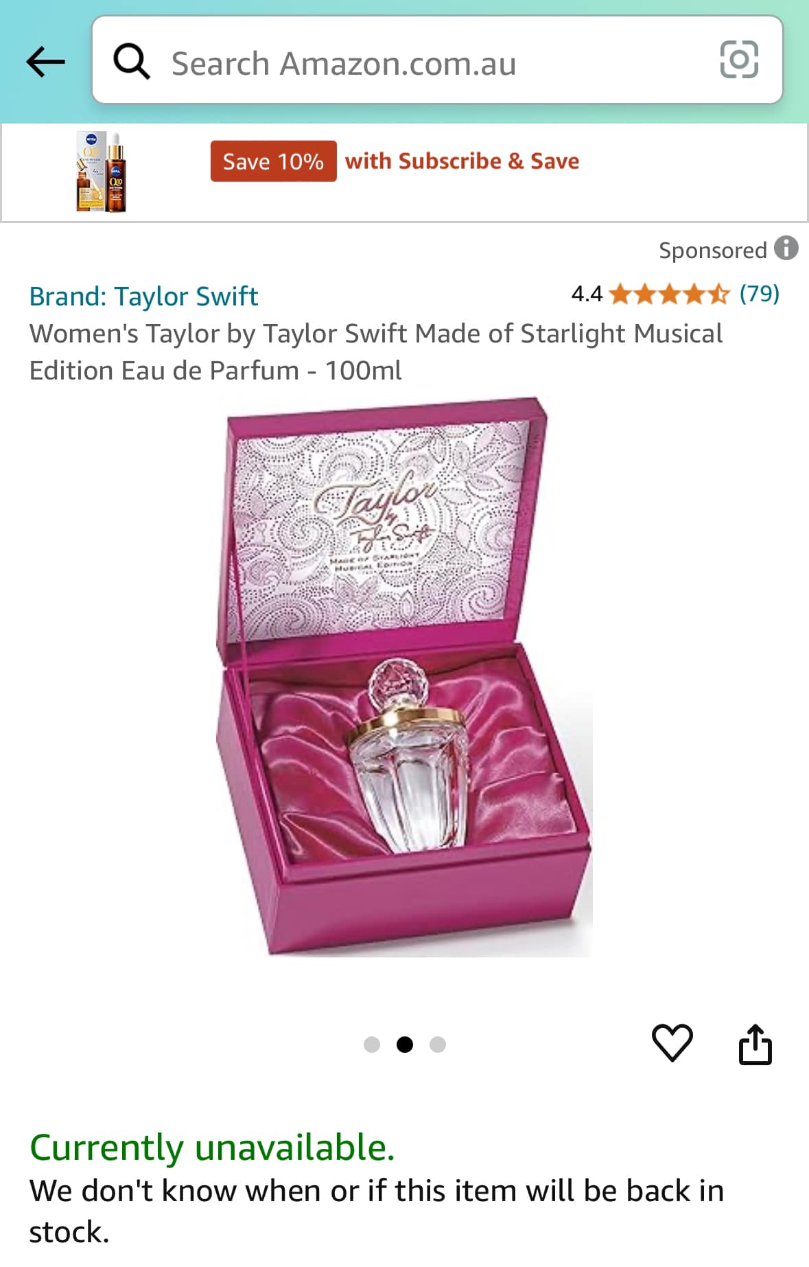 Where to find Taylor by Taylor Swift Starlight Edition perfume?