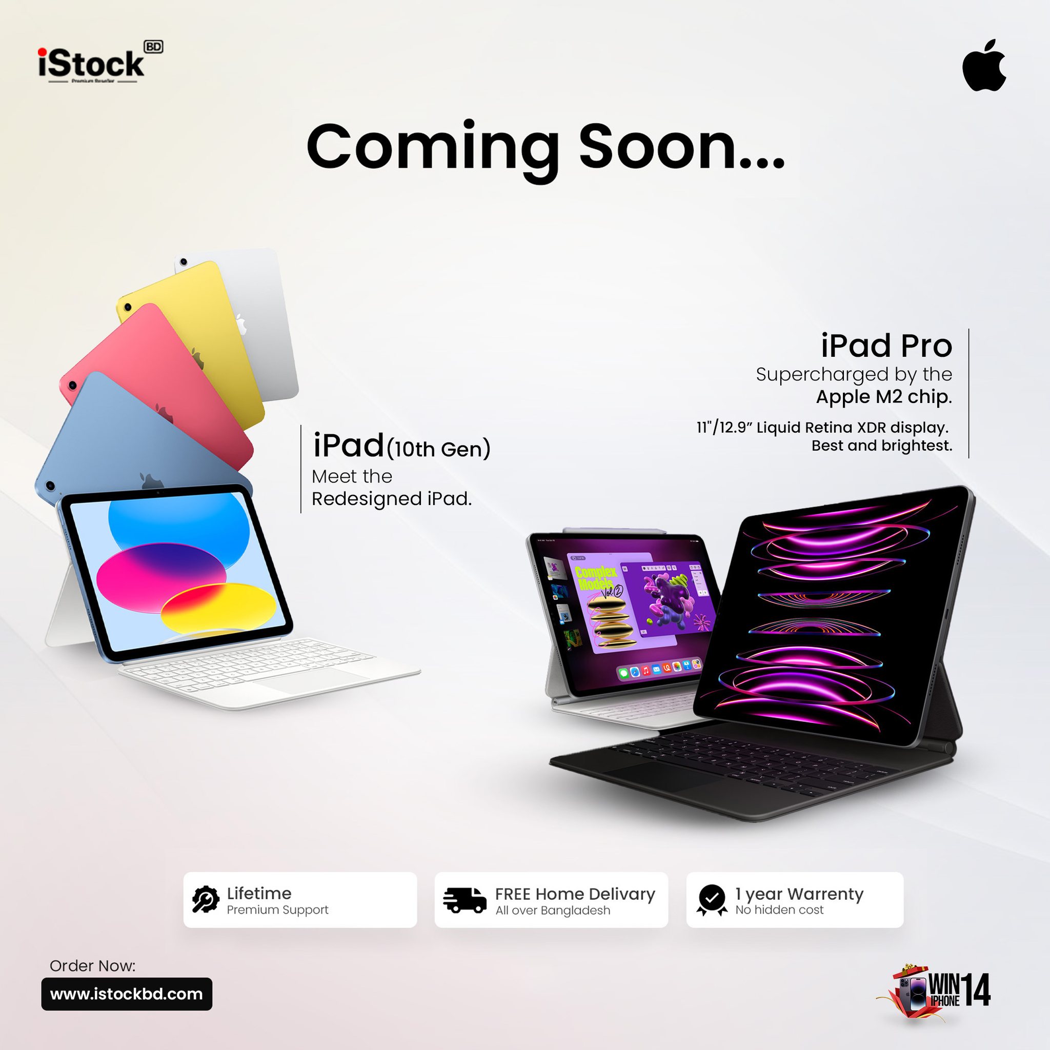 The latest iPad Pro 11 and iPad Pro 12.9 models are available in 