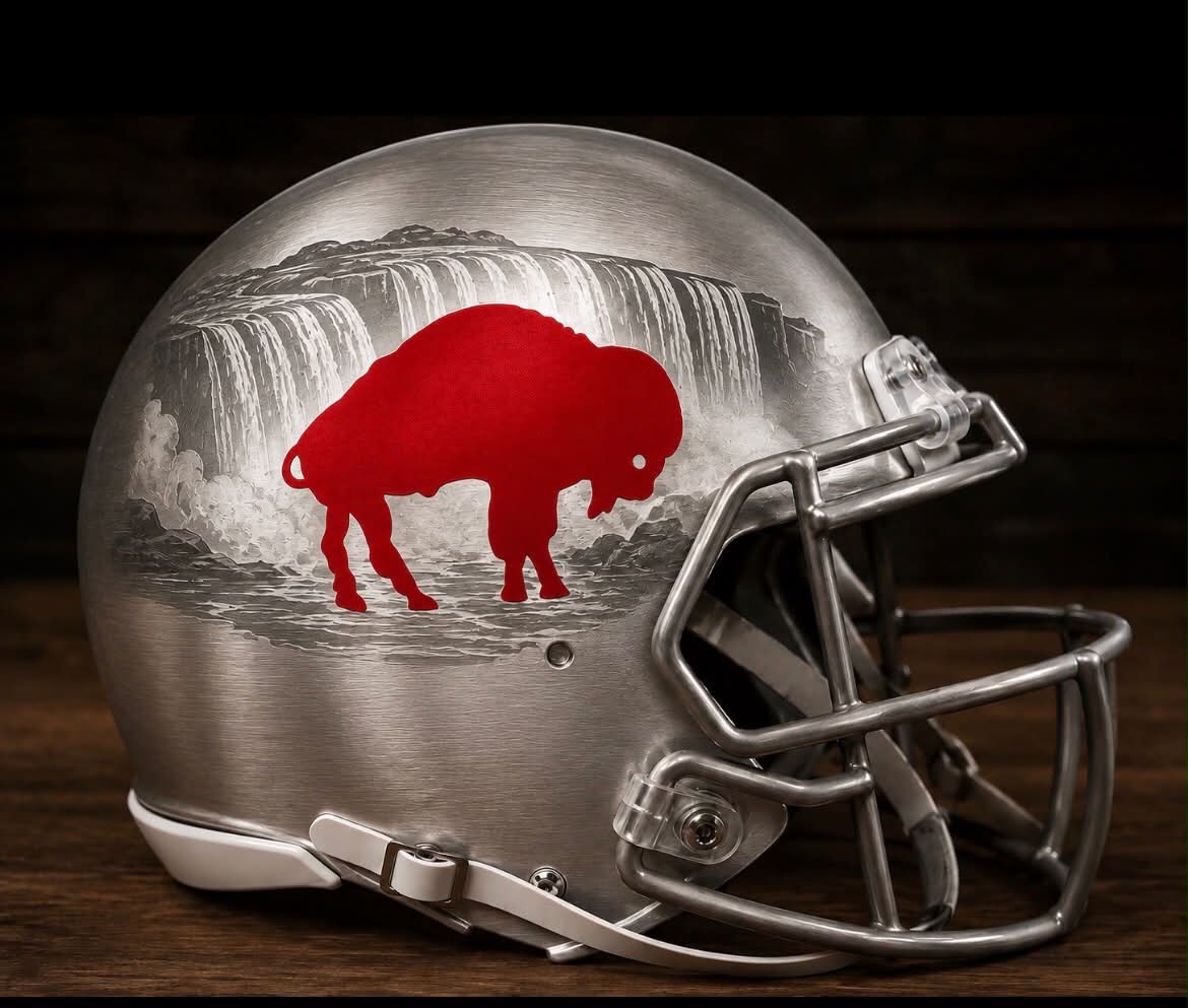 buffalo bison football helmet North Dakota State Green Riddell Speed Replica Full Size Celebrate football season with this Howard Football Helmet Sign UNISWAG | The @buffalobills new