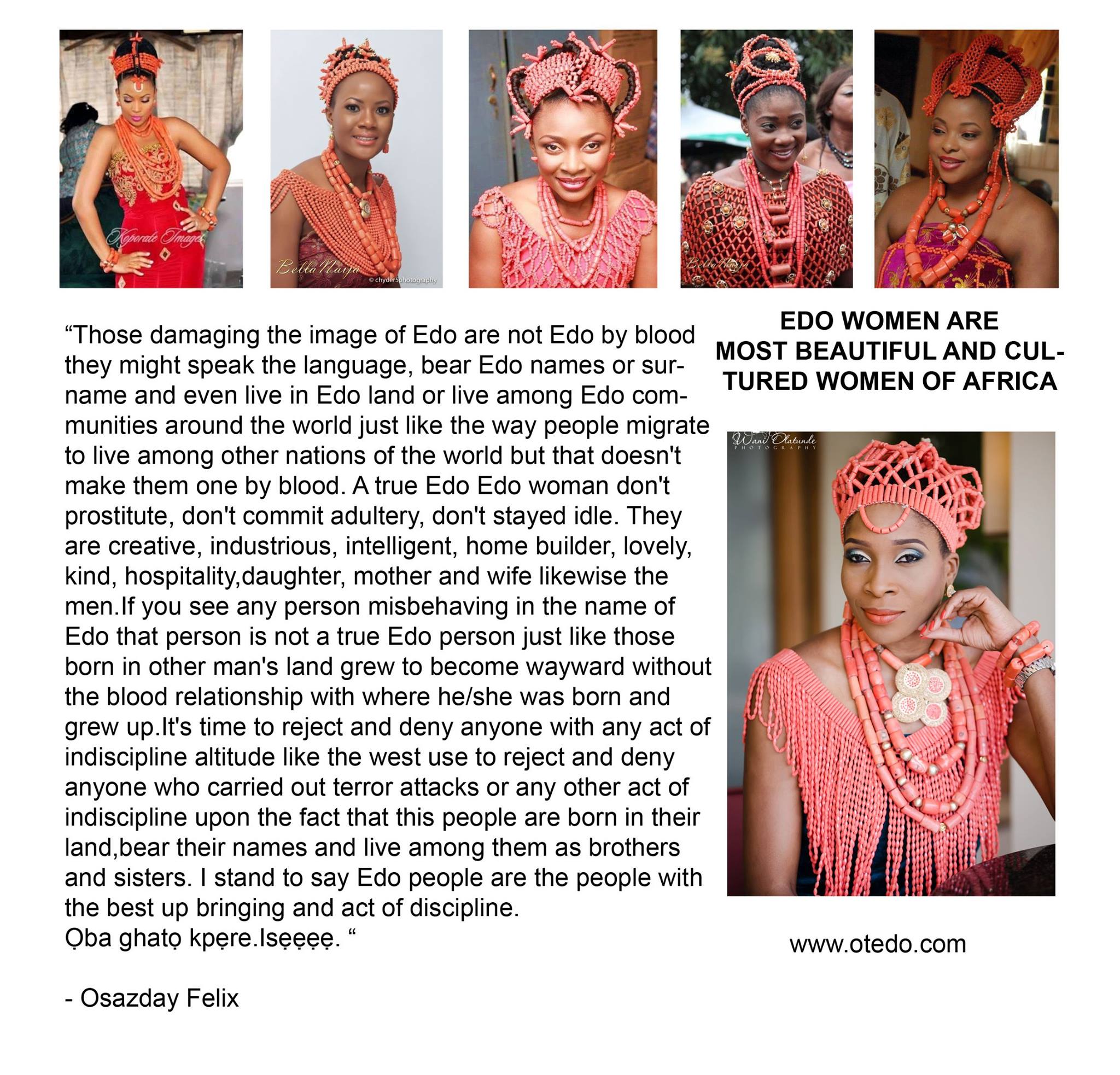 EDO WOMEN ARE MOST BEAUTIFUL AND... - Edo Satelite Hotspot