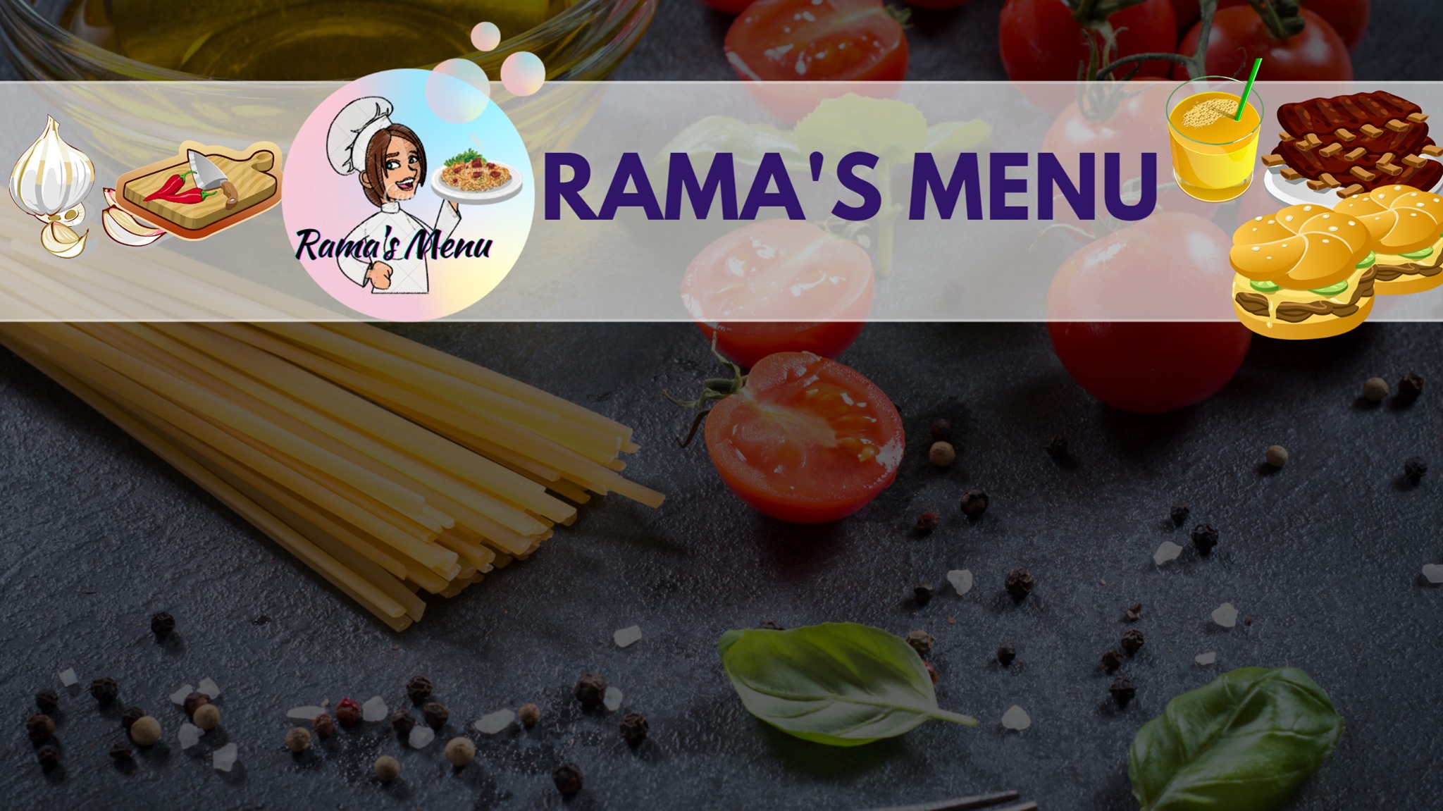 Rama's Menu