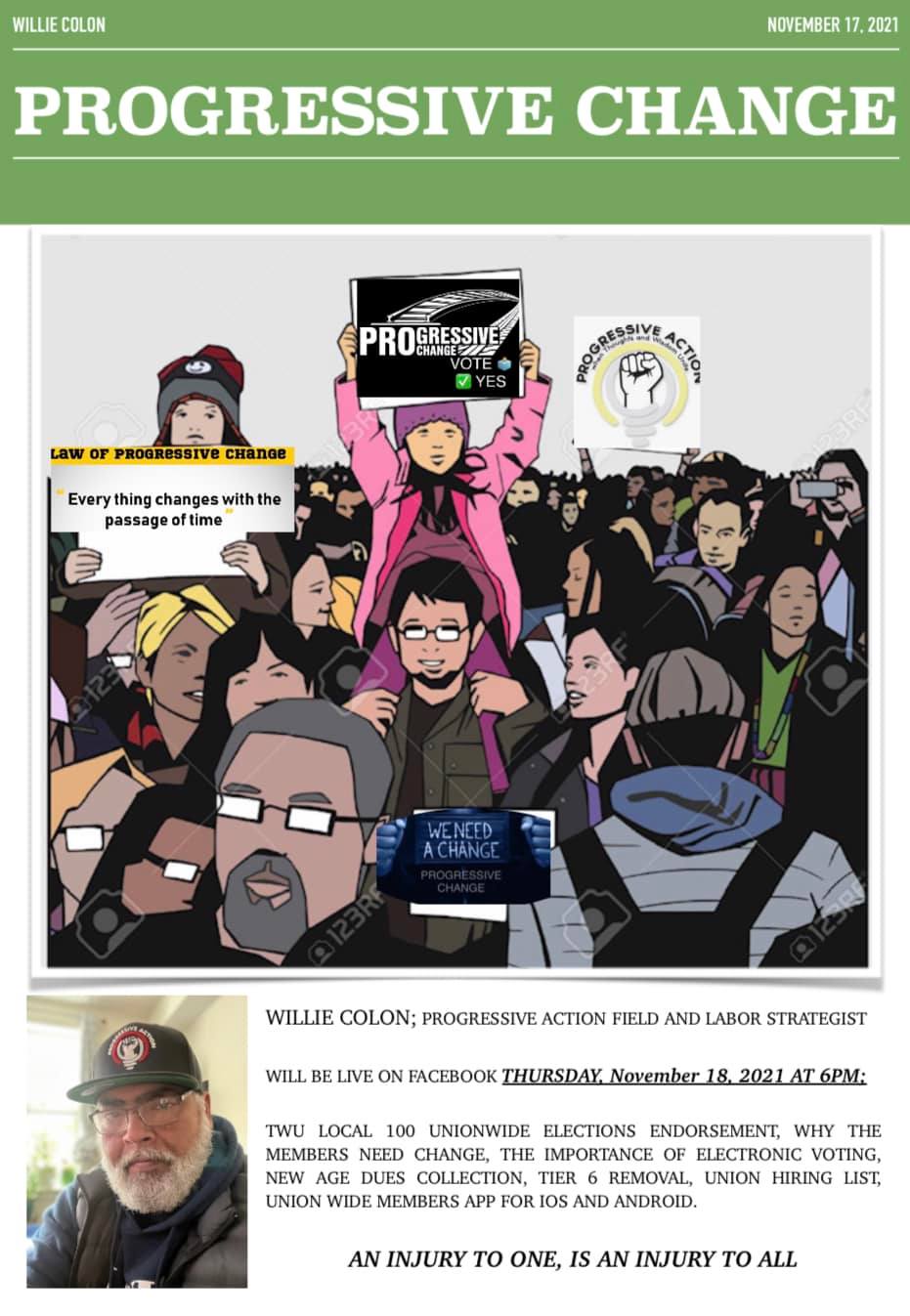 PROgressive Change Slate Page
