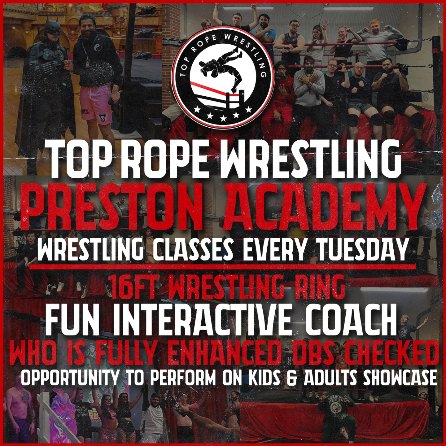 Top - 💥 Train Like a Superstar at Top Rope Wrestling Academy! 💥 The ...