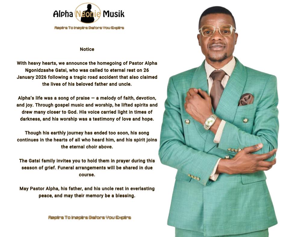 Notice With heavy hearts, we... - Alpha Ngonie Musik | Facebook