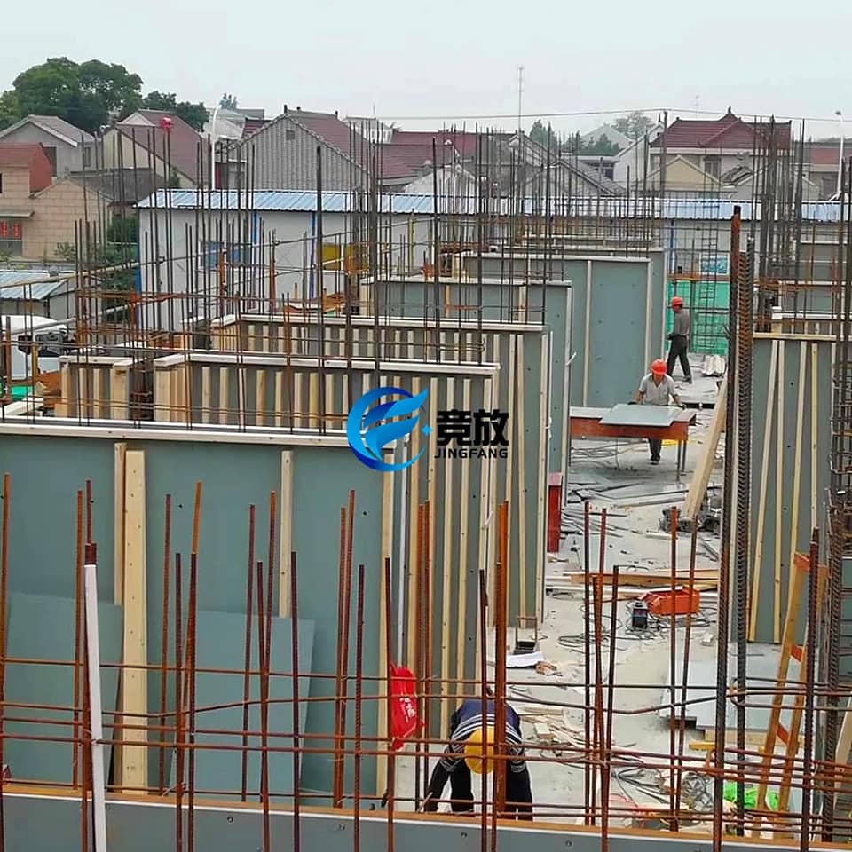 New project started with our PVC plastic formwork, for wall, slab ...
