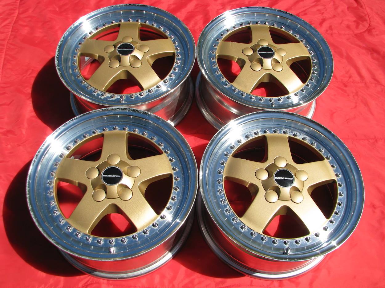 Found in Japan: A set of the mid-late '80s Mazdaspeed '747' wheels