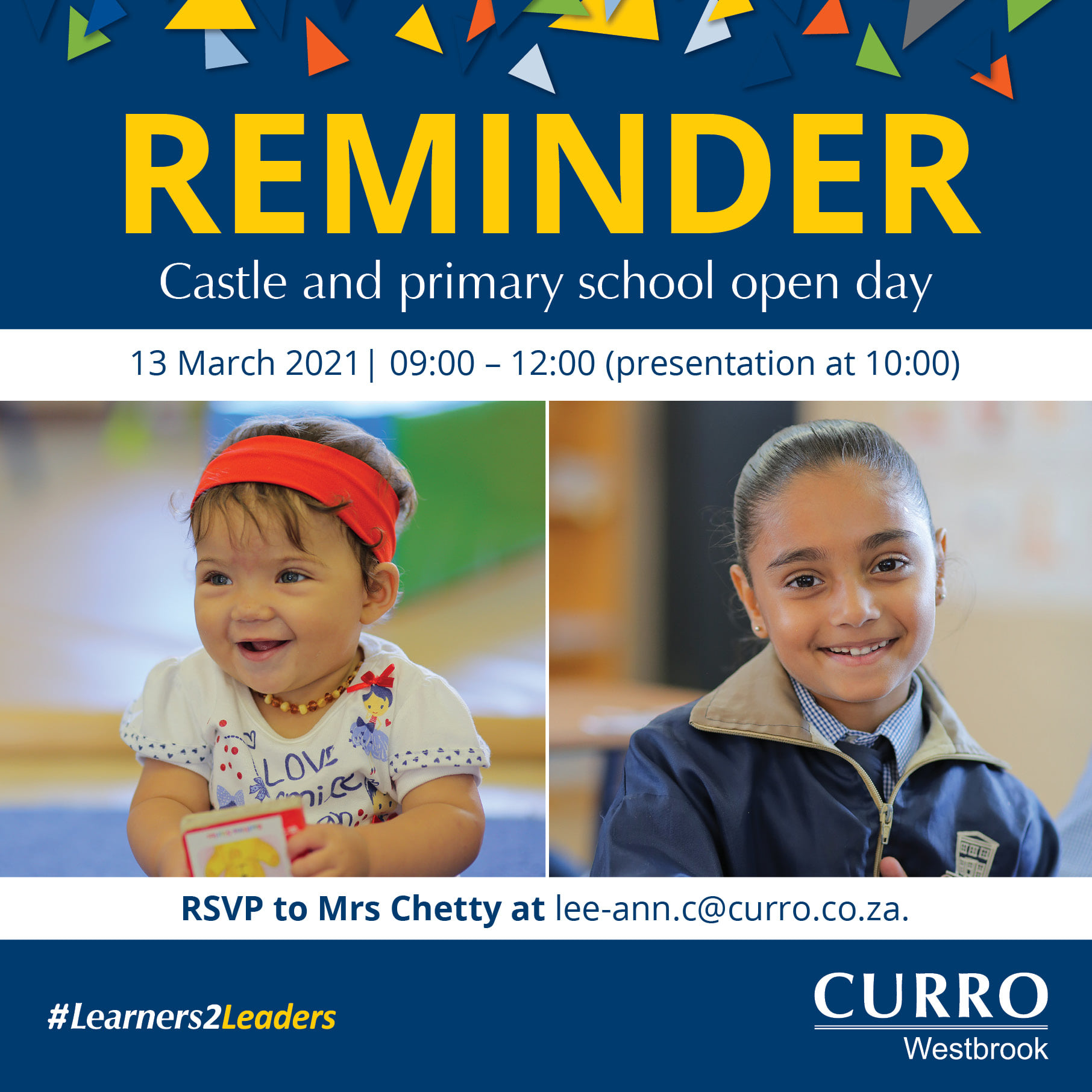 A friendly reminder of our... - Curro Westbrook Preschool