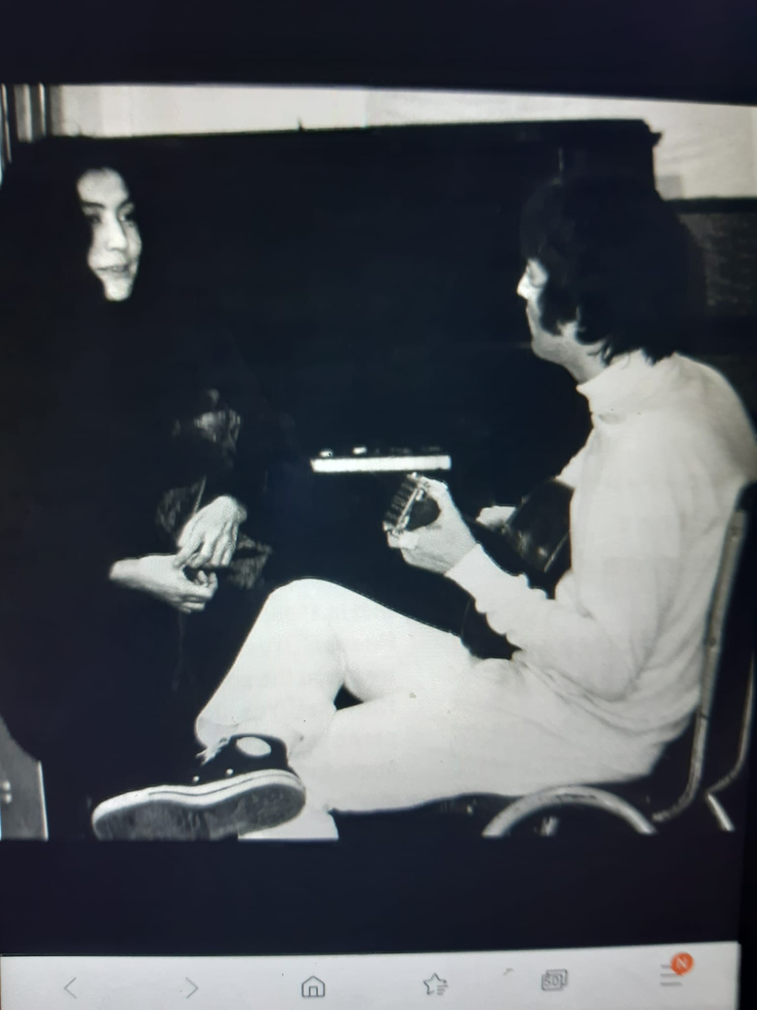The first known picture of John & Yoko together in 1967 while