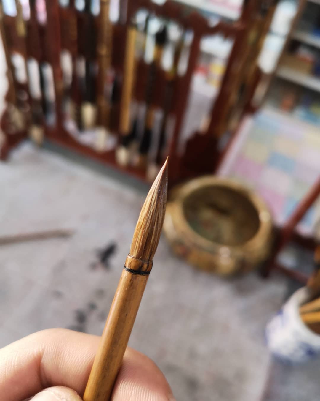 絕版老筆北京李福壽狼毫小楷這款絕版的李福壽小楷筆是其他筆莊在90年代
