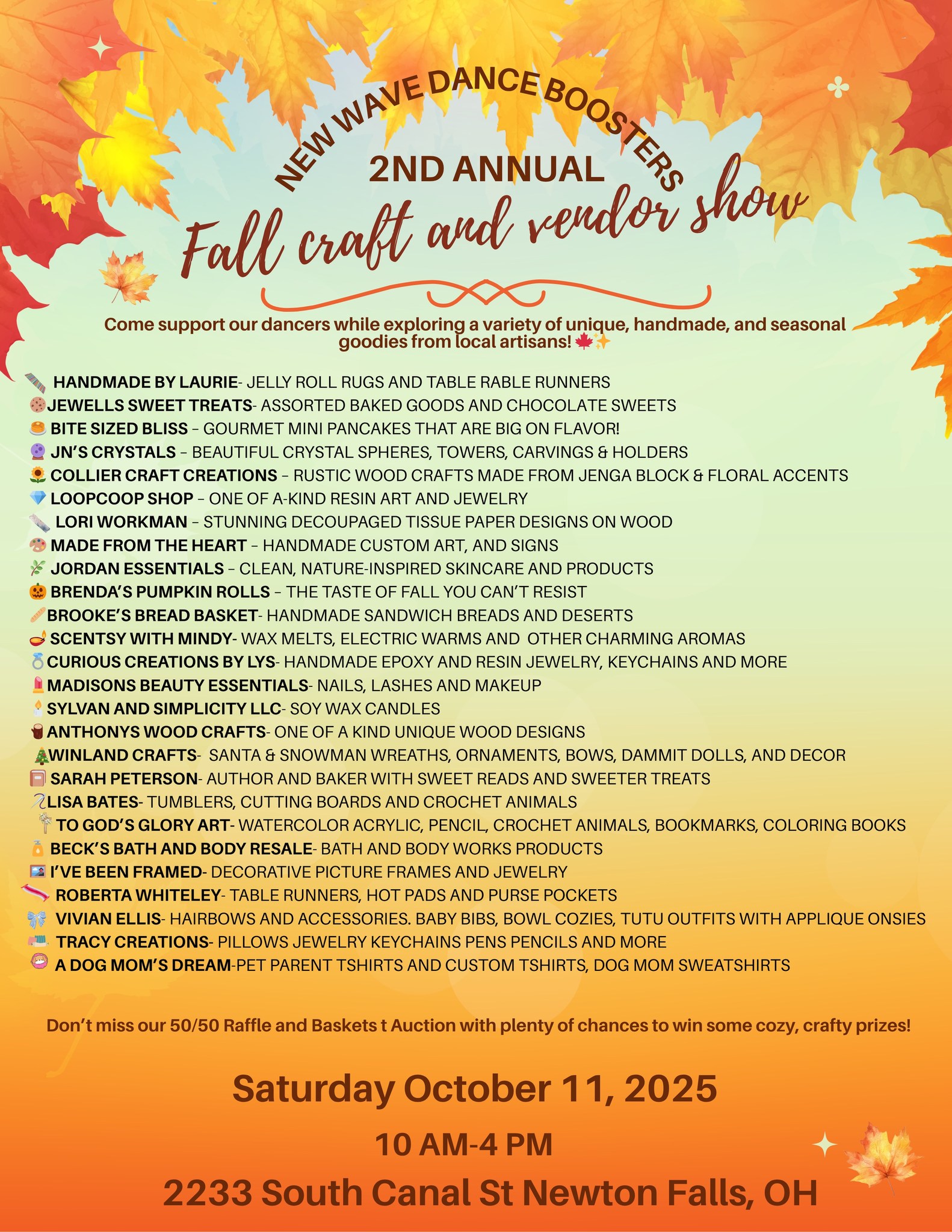 New Wave Dance Boosters Craft and Vendor Show