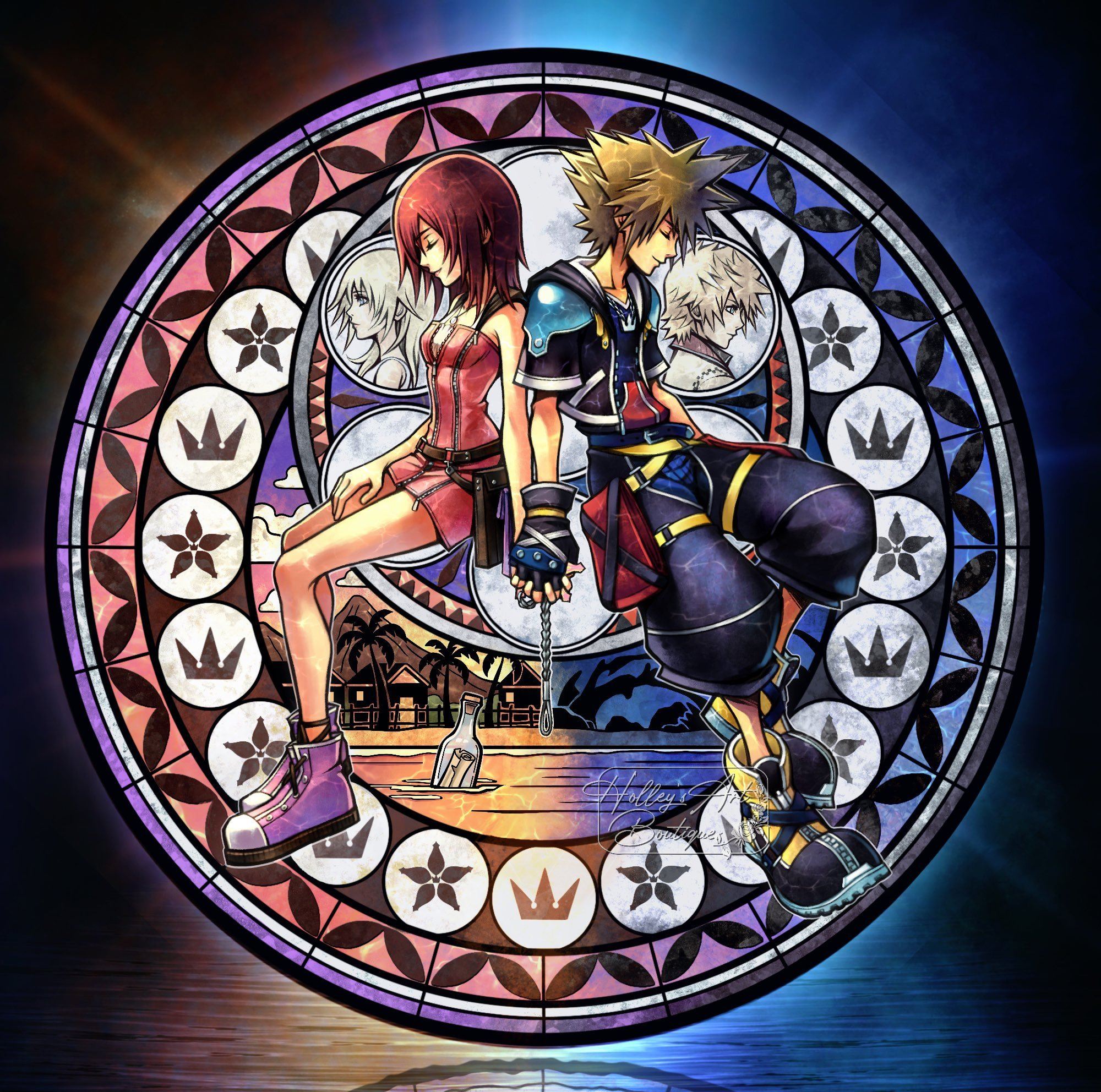 Sora and Kairi Station of Awakening ? Art by HollyPolllyy