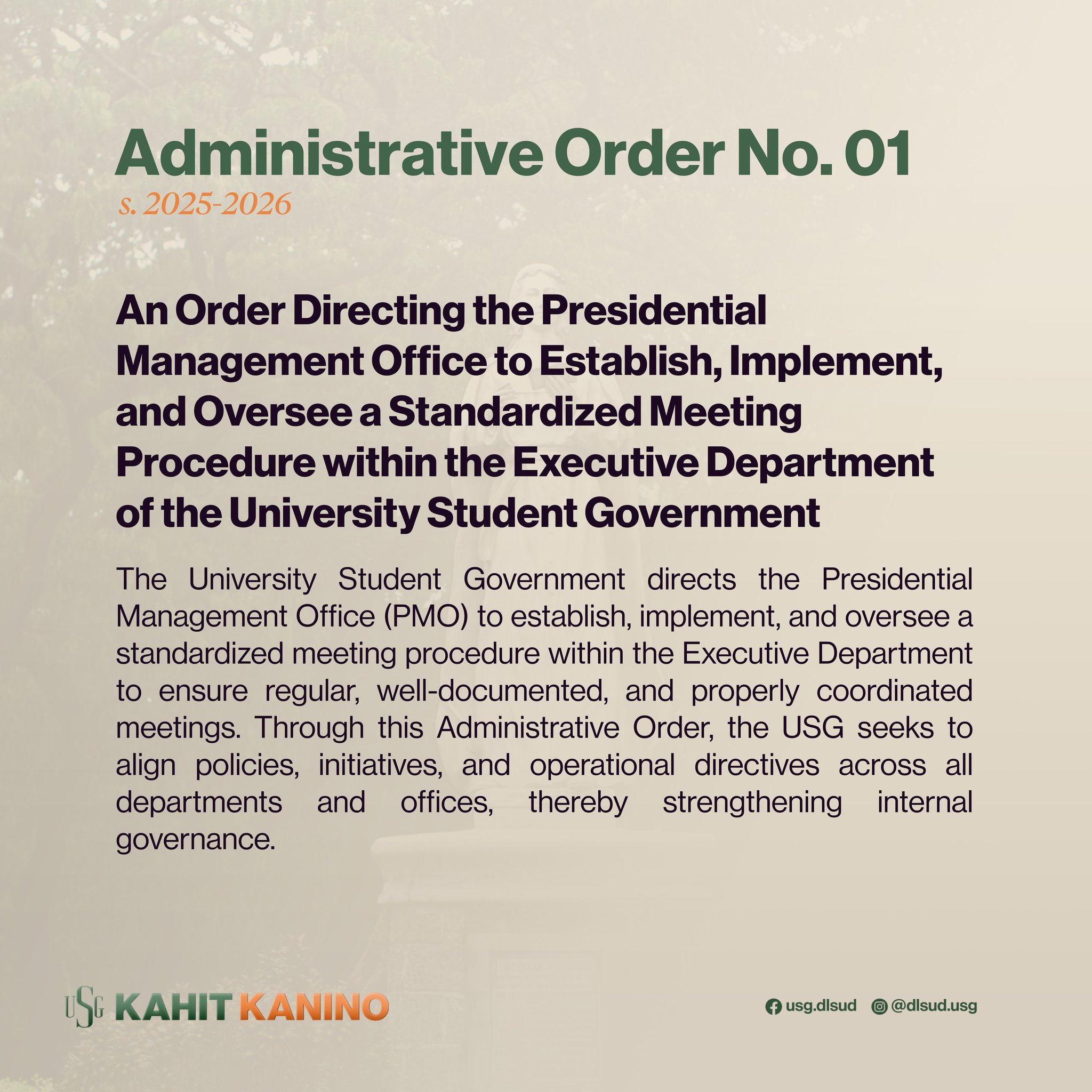 DLSUD University... - DLSUD University Student Government