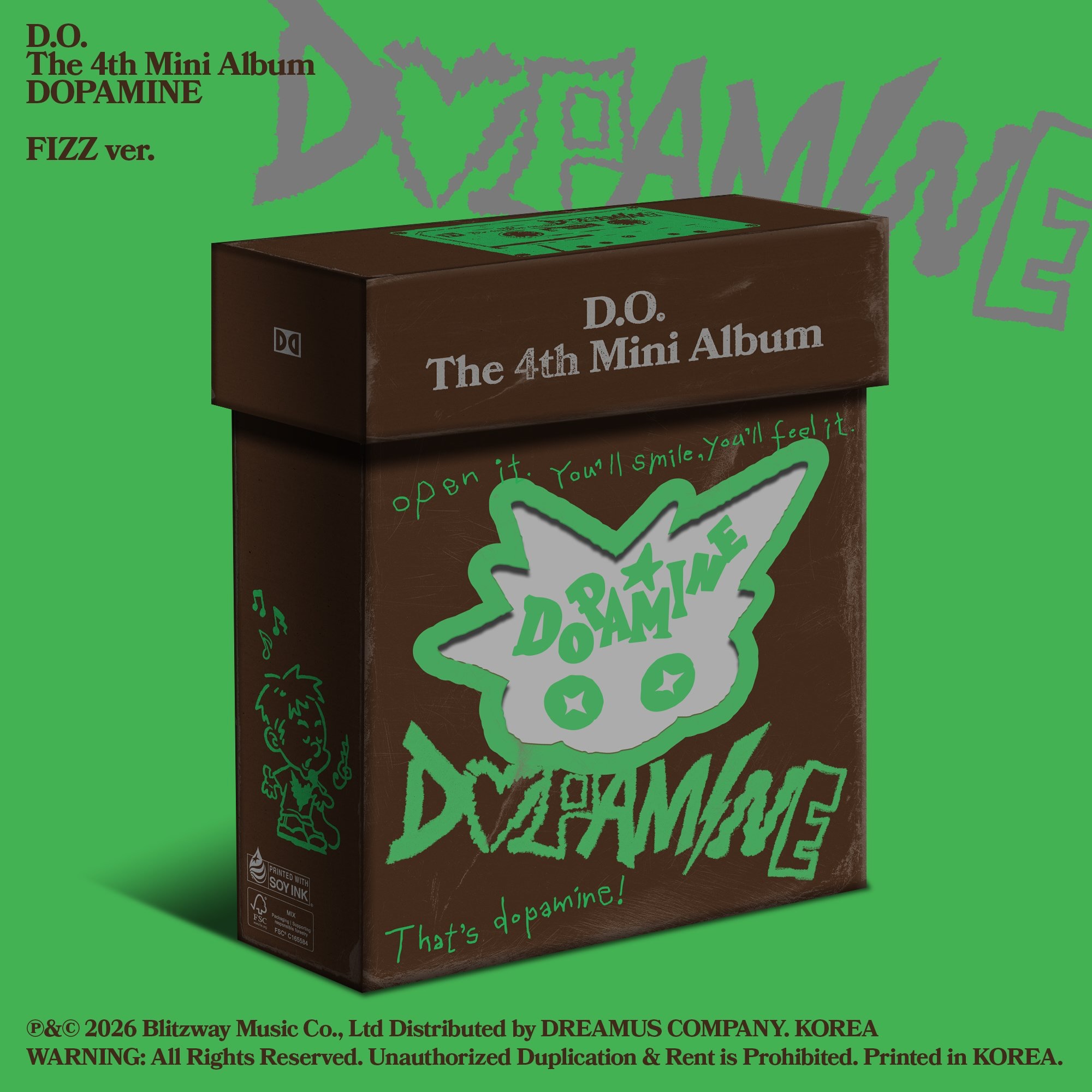 D.O. 4th mini album Dopamine Fizz version details