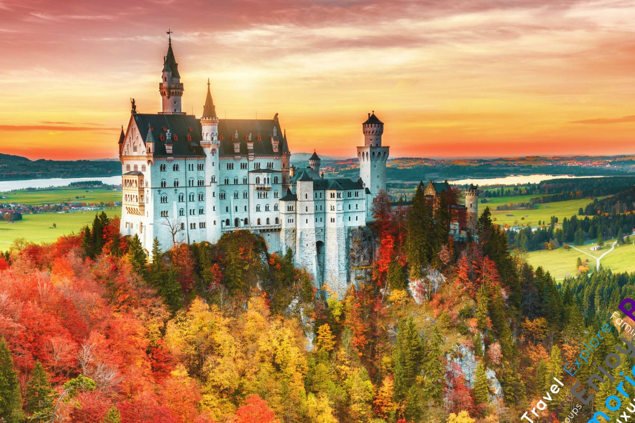 Castles in Germany versus McDonald's in the US