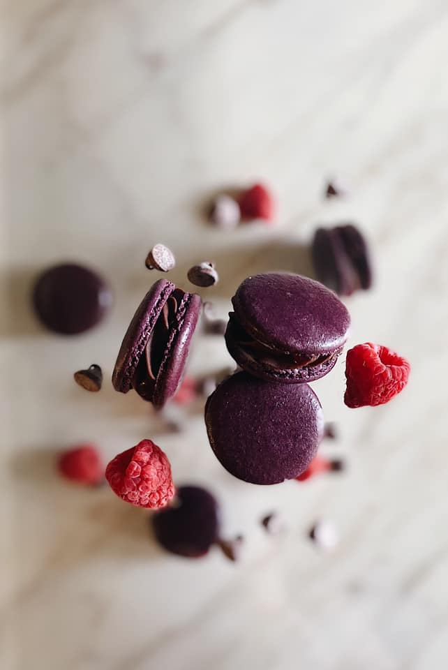 Chocolate raspberry: Cocoa infused... - Moon Bunny Macarons | Facebook