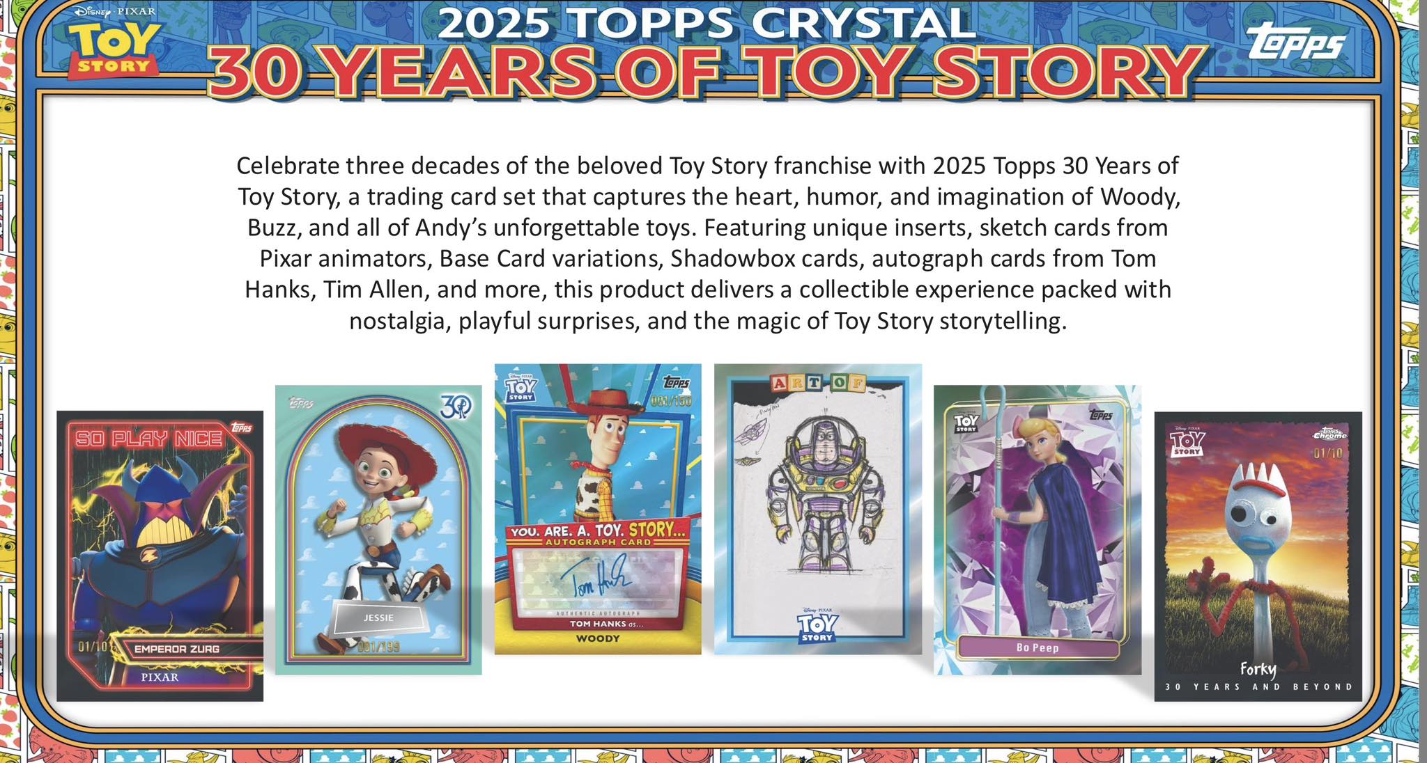 Toy Story 30th anniversary trading cards release