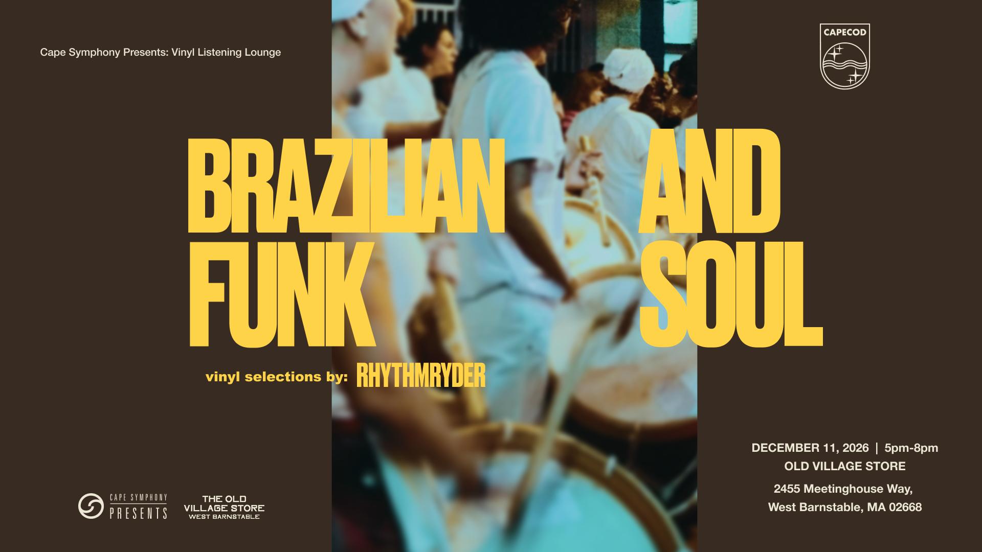 Vinyl Listening Lounge | Brazilian Funk & Soul