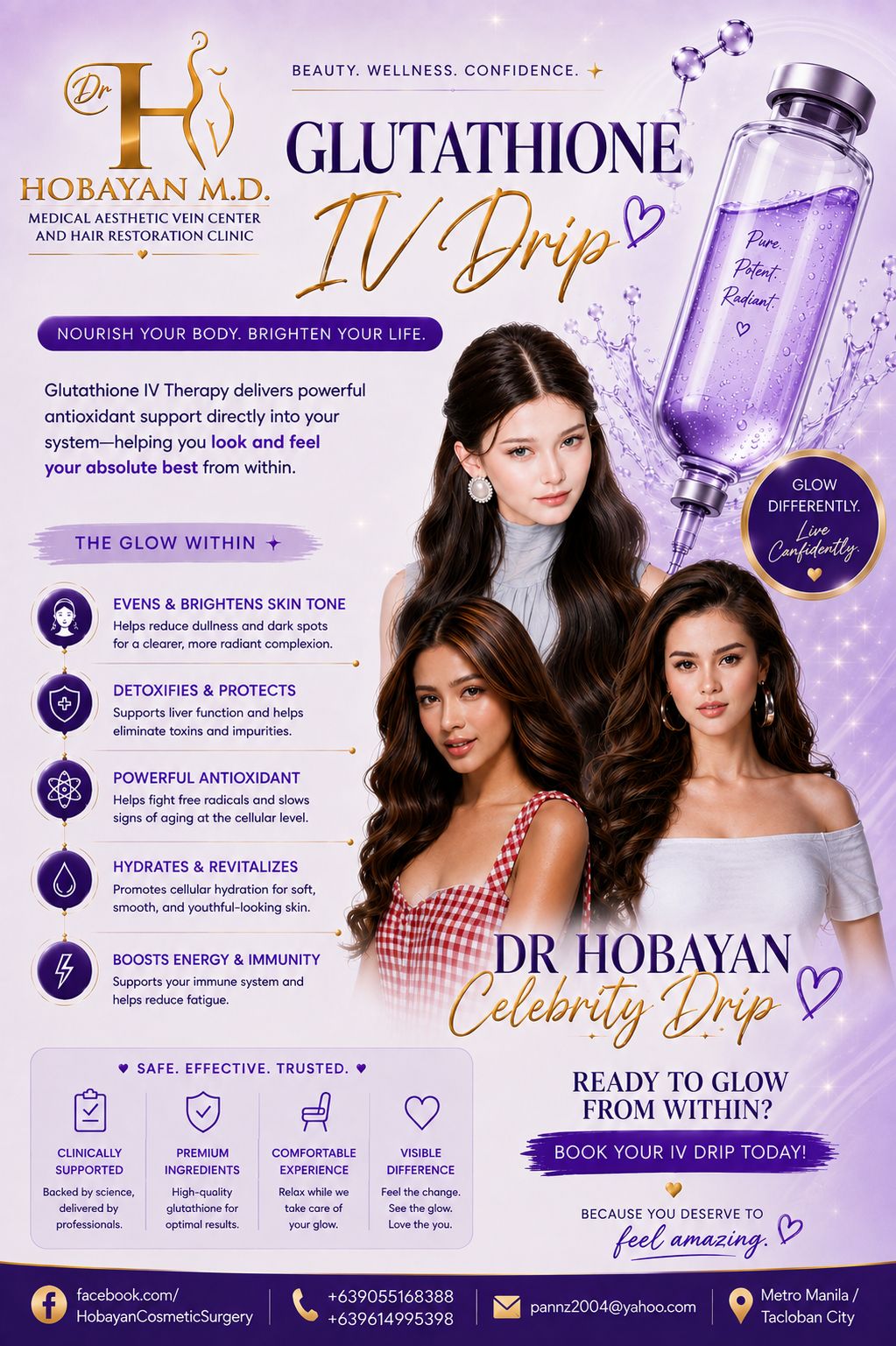 glutathione injection clinic in makati THE CELEBRITY DRIP.🌟✨ Dr. Hobayan's Celebrity IV Drip. A premium wellness experience for antioxidant support and a refreshed, radiant-looking glow. 🤍 For inquiries & appointments: 📞 0905 516 8388 Fun Fungi Fact! Move
