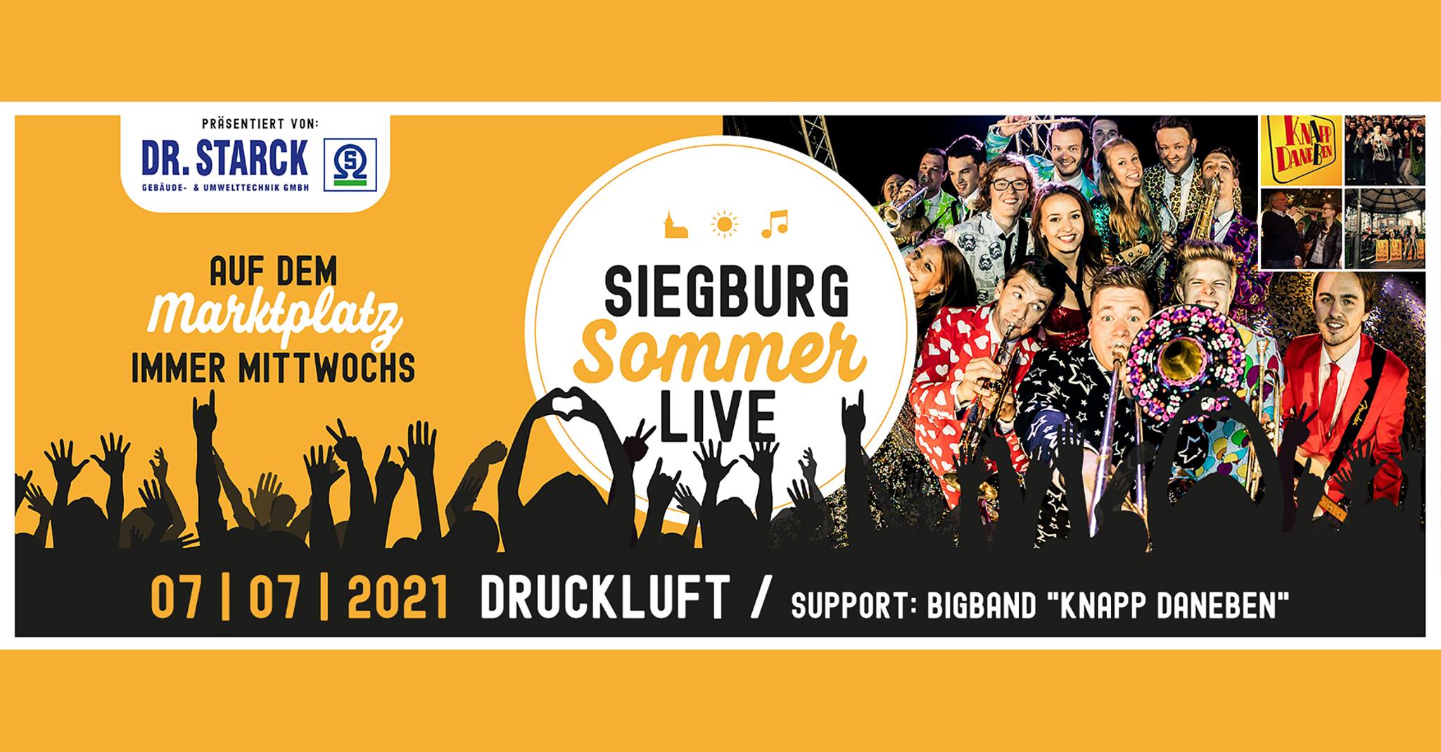 Druckluft (+ Bigband "knapp daneben") / Siegburg Sommer Live