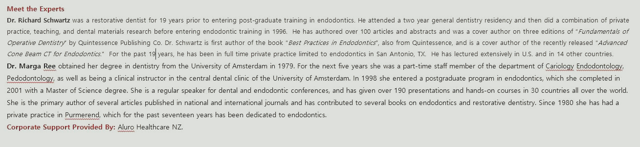 Best Practices in Endodontics