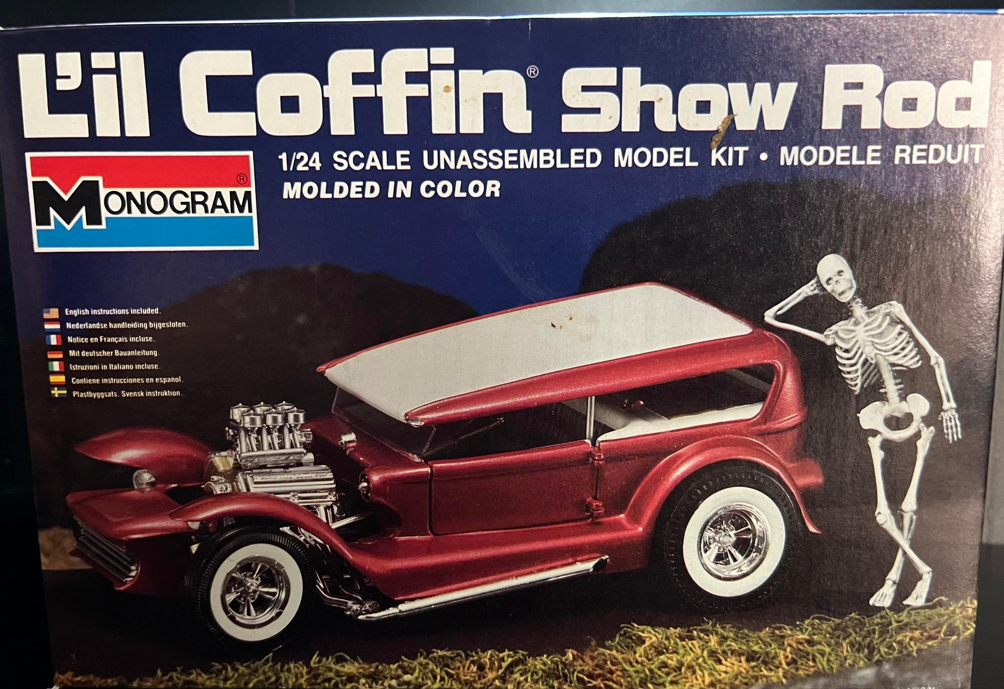 Custom Lil Coffin Show Rod model car build with mean look
