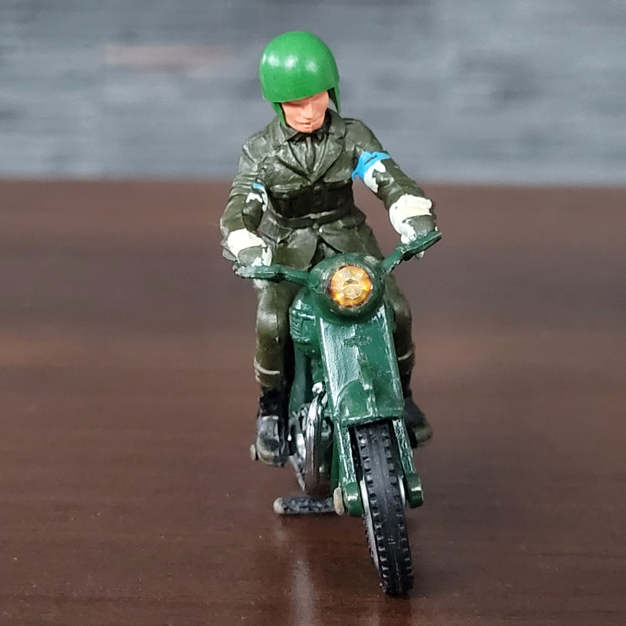 Britains, a British Army Dispatch rider on a Triumph motorcycle