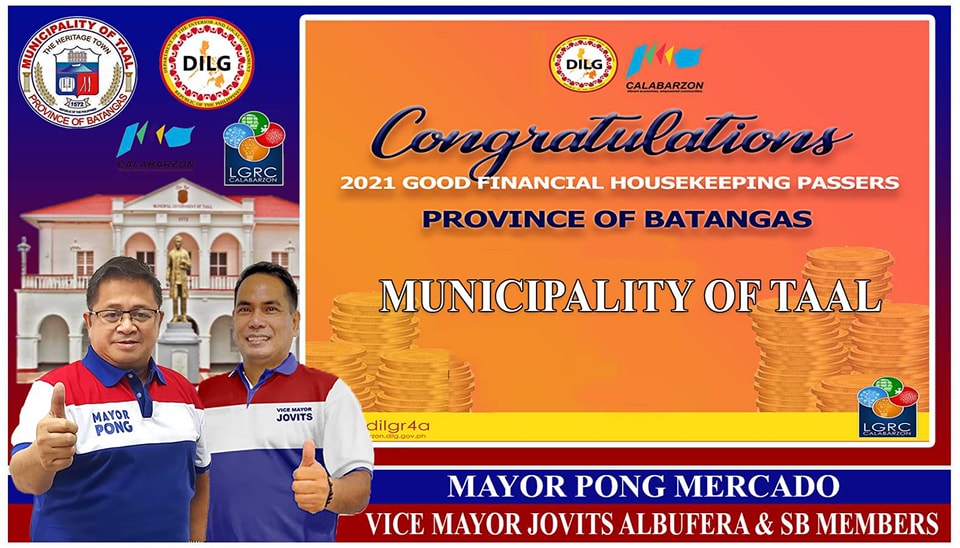 Pong - Muling ginawaran ng GOOD FINANCIAL HOUSEKEEPING ng DILG ang ...