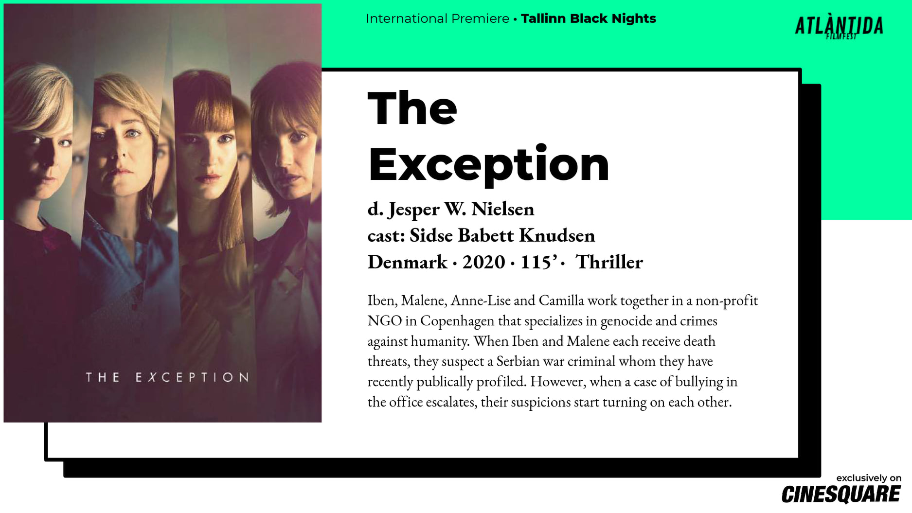 The Exception 2019 / Undtagelsen 2019... - Cinesquare Serbia