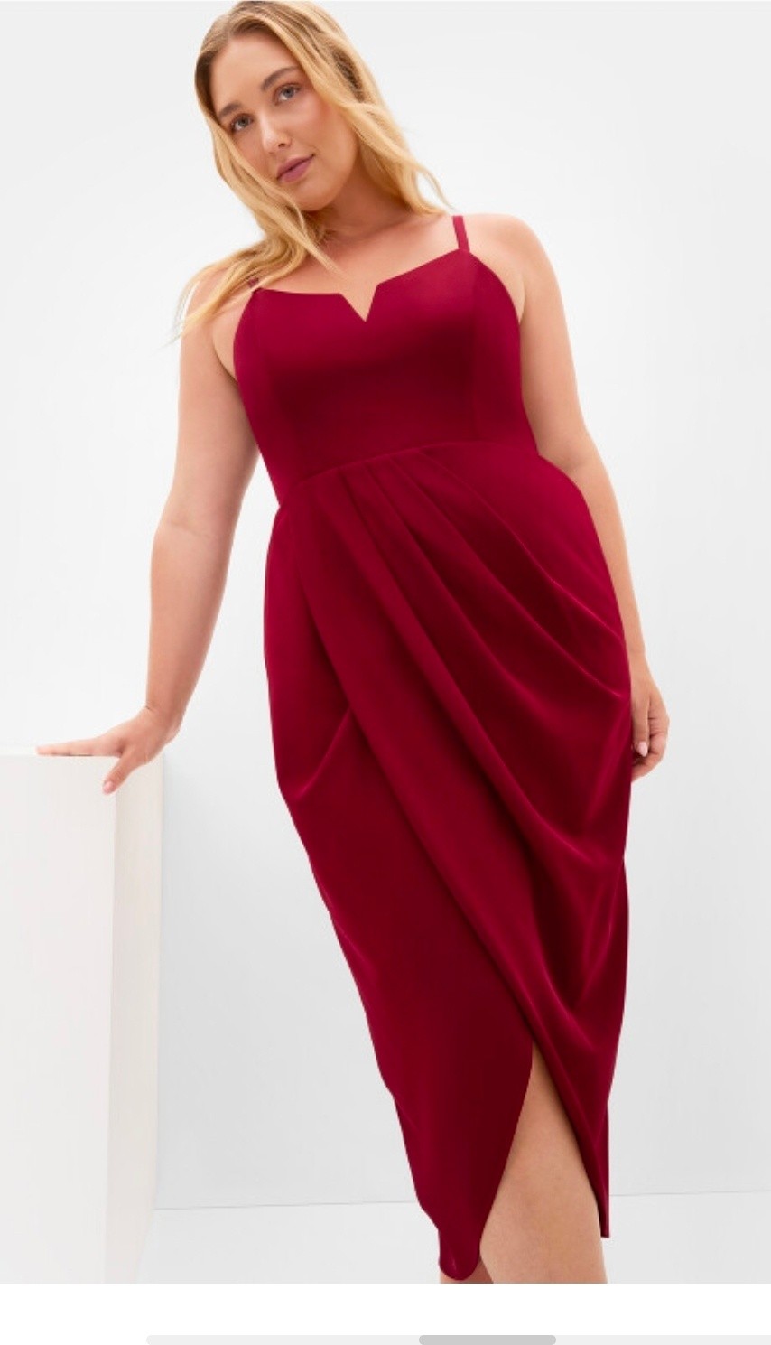 red dresses for curvy ladies City Chic plus size dress date night ch-client-id-463