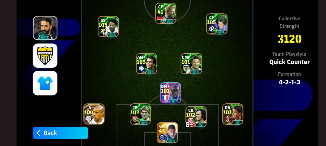 efootball team 3225 wins against team 3240