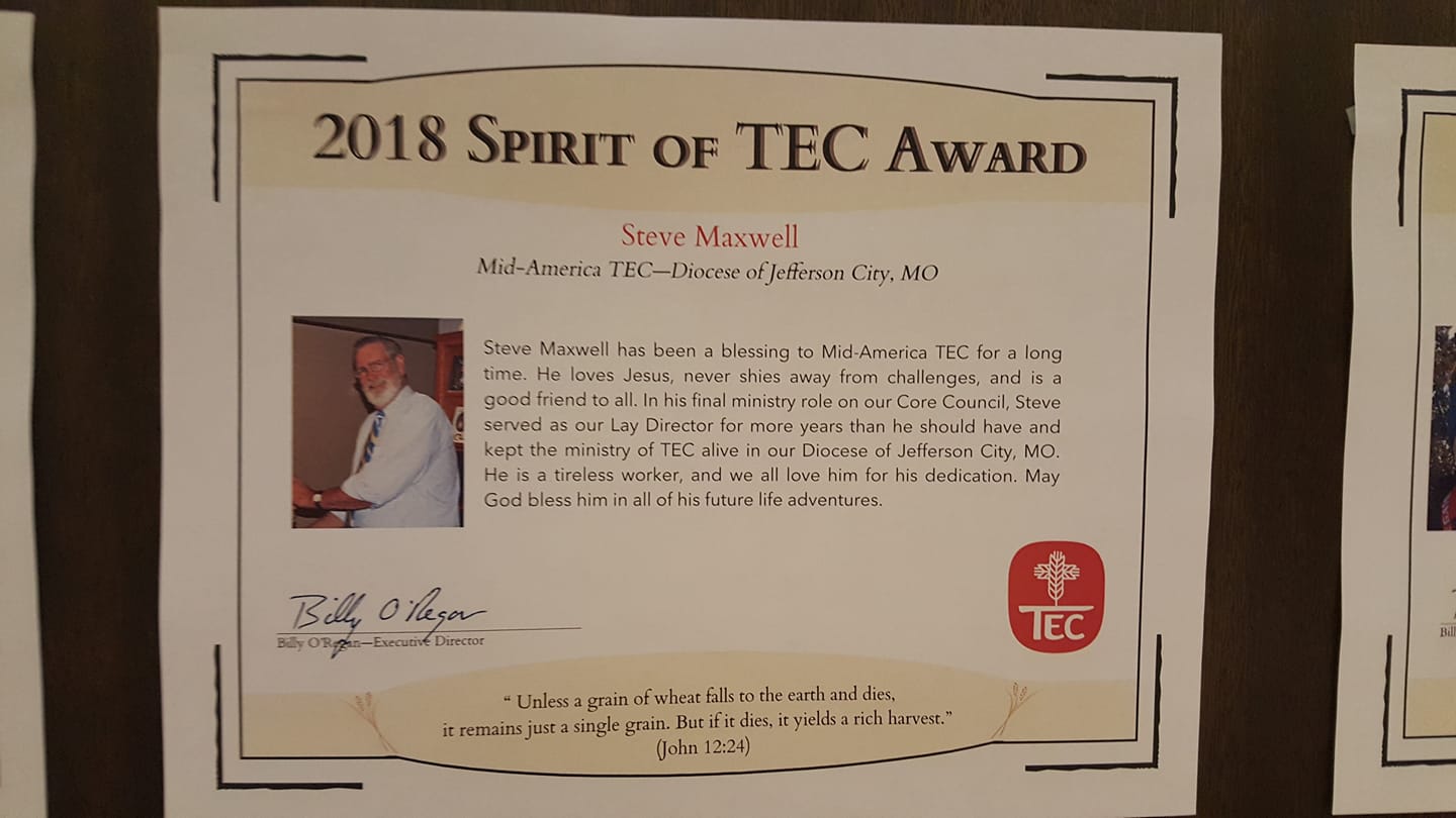 Mid-America TEC - Congratulations to long-time lay... | Facebook