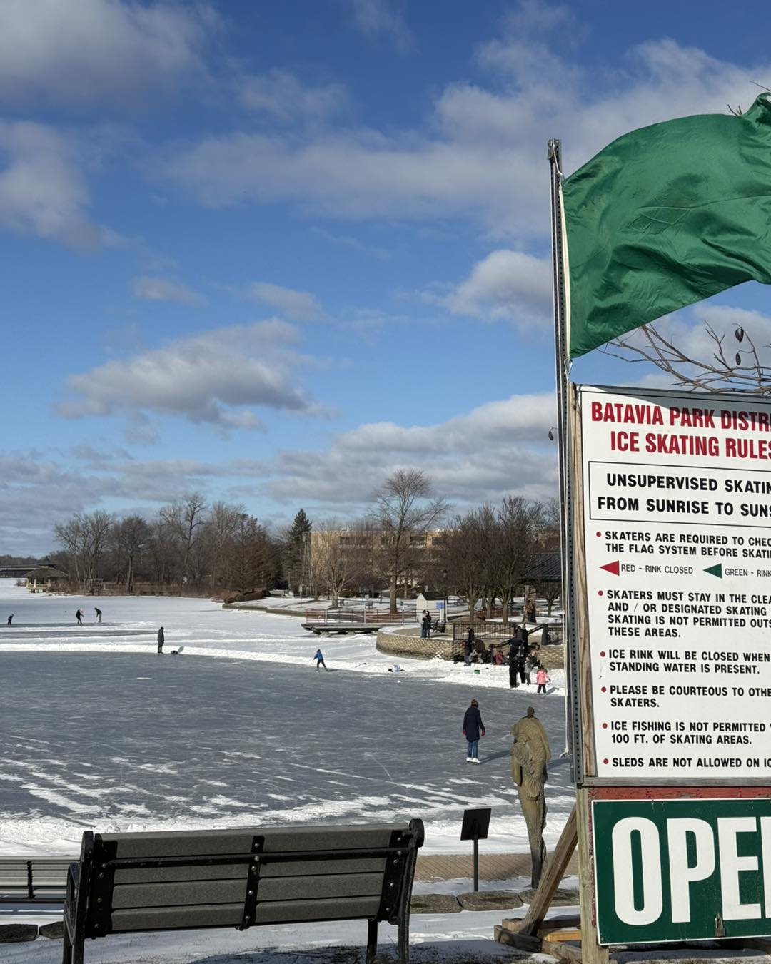 Batavia - The green flag is back up and the pond is back open for ...