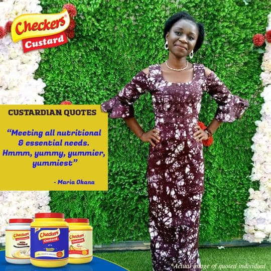 Facebook Custardian, Maria Okana aptly... - Checkers Custard