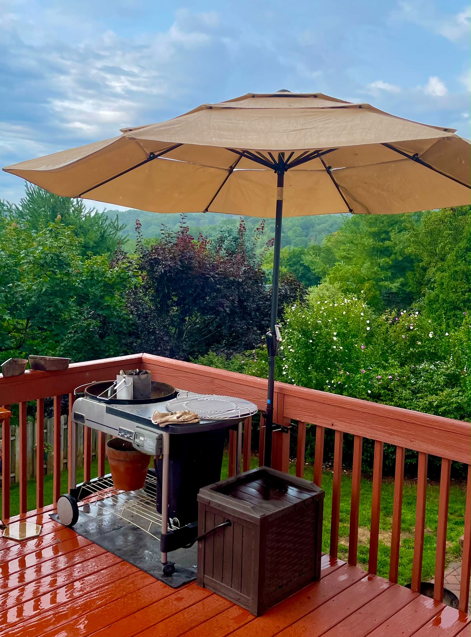 best time of year to buy patio umbrella Choice Products 9ft Fringe Market  Outdoor Boho Tassel Sunshade for Table, Pool, Deck, Backyard  UPF50+, Easy Tilt, Heavy Duty Steel Pole & Ribs Year No Fading 10 FT Patio Umbrella, 3