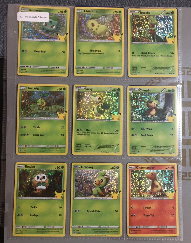 Full set 2021 Mcdonald's Pokémon 25th Anniversary all 50 cards