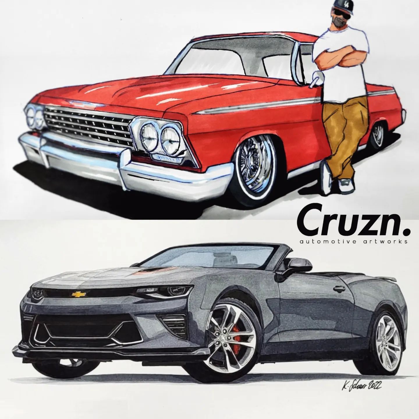 CHEVROLET Impala63 coupe A3Poster CHEVROLET Impala63 coupe
