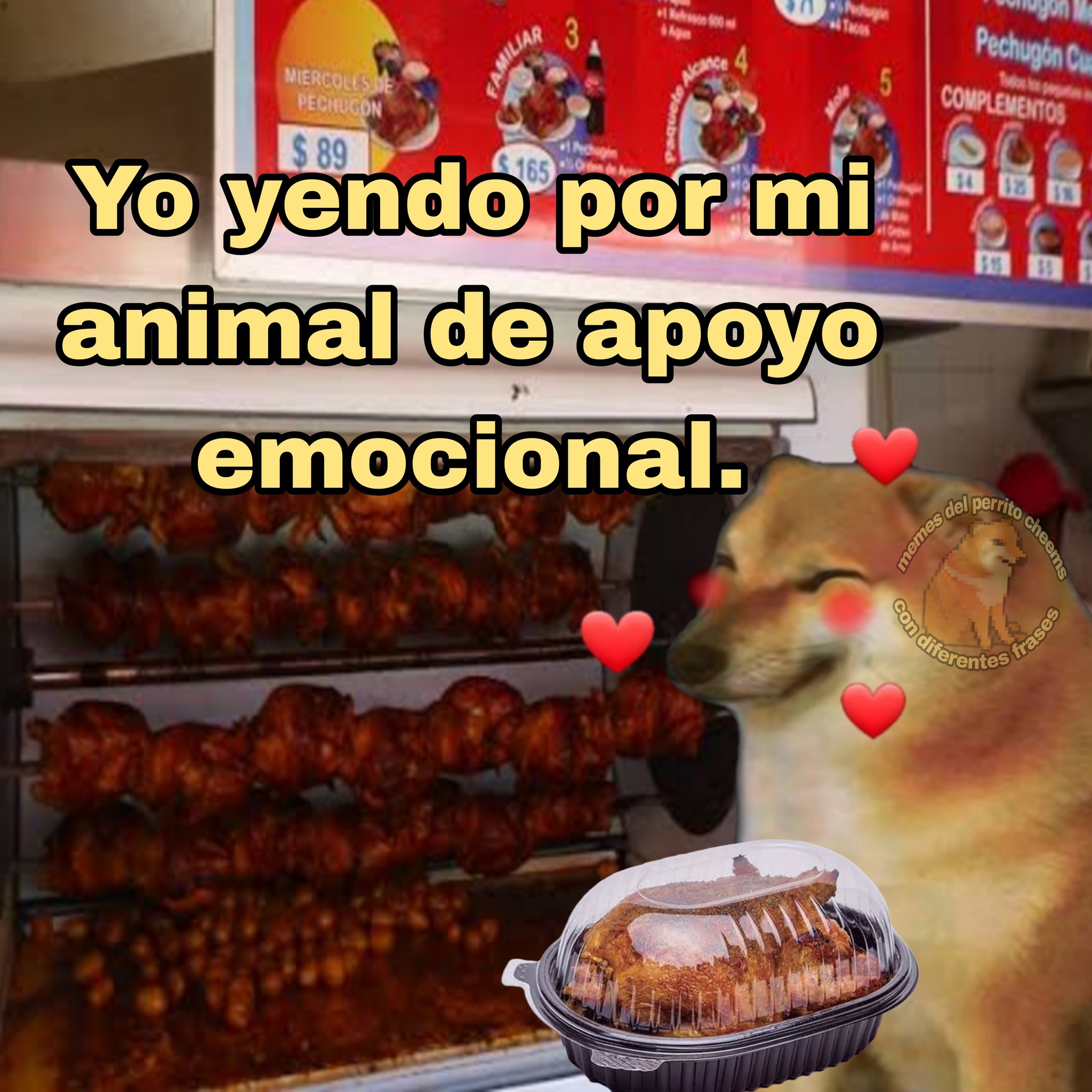 Memes - El pollo rostizado me hace feliz ️ ️ | Facebook