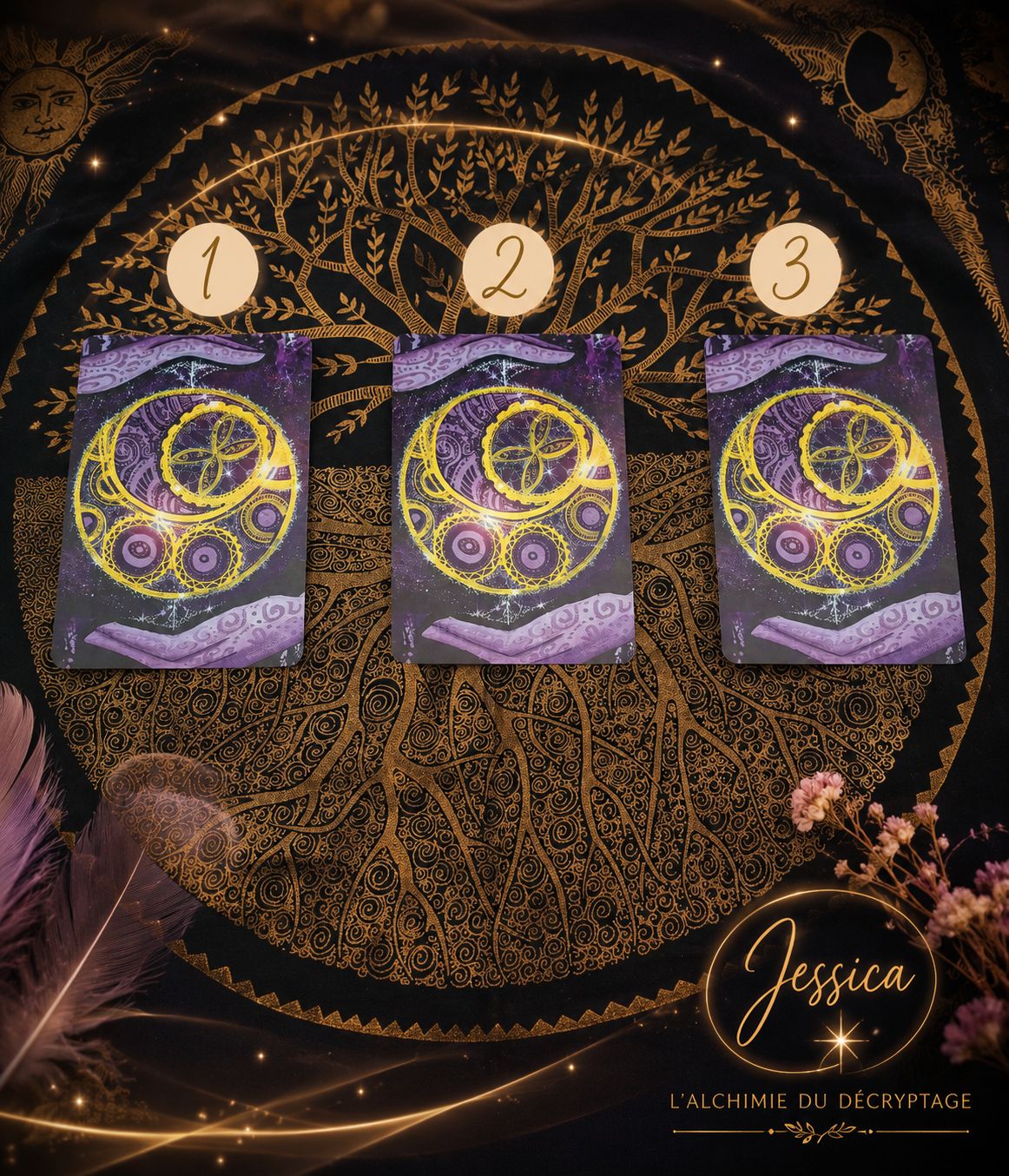44 Cartes Oracle Divinatoires – Illustrations Artistiques – Guidage Spirituel, Méditation, Cadeau Débutant