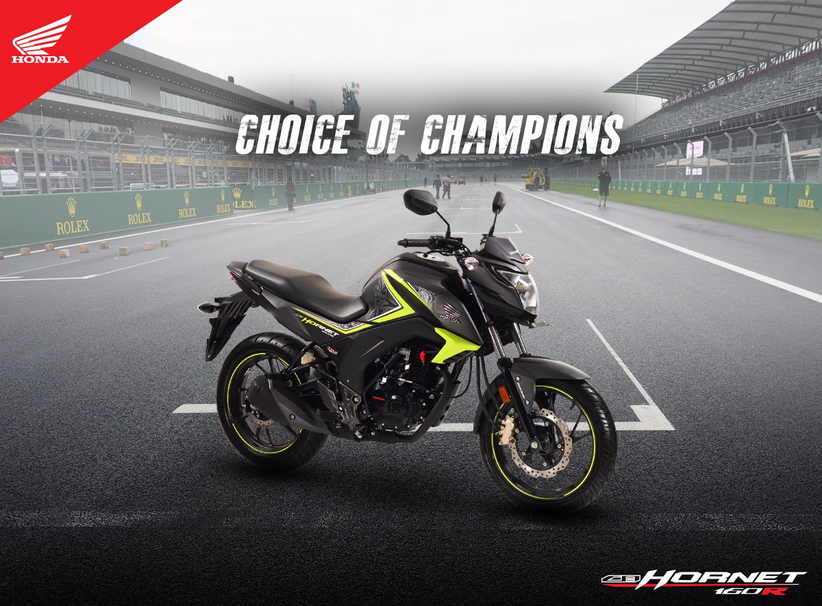 Honda CB #Hornet160R with its muscular theme, has a cutting edge 