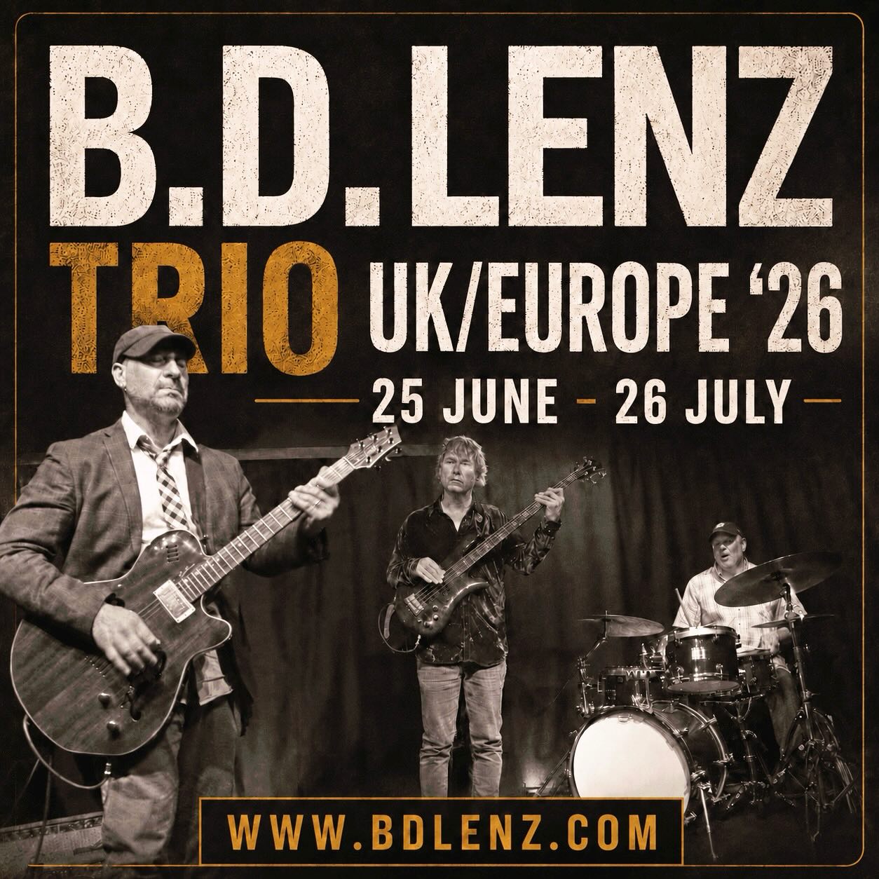B.D. Lenz Trio UK and Europe tour dates 2026