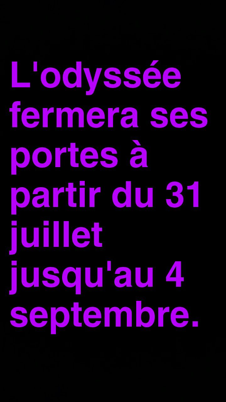 L Odyssee Et Oui L Odyssee Aussi A Besoin De Vacances Bonne Vacances A Vous Facebook