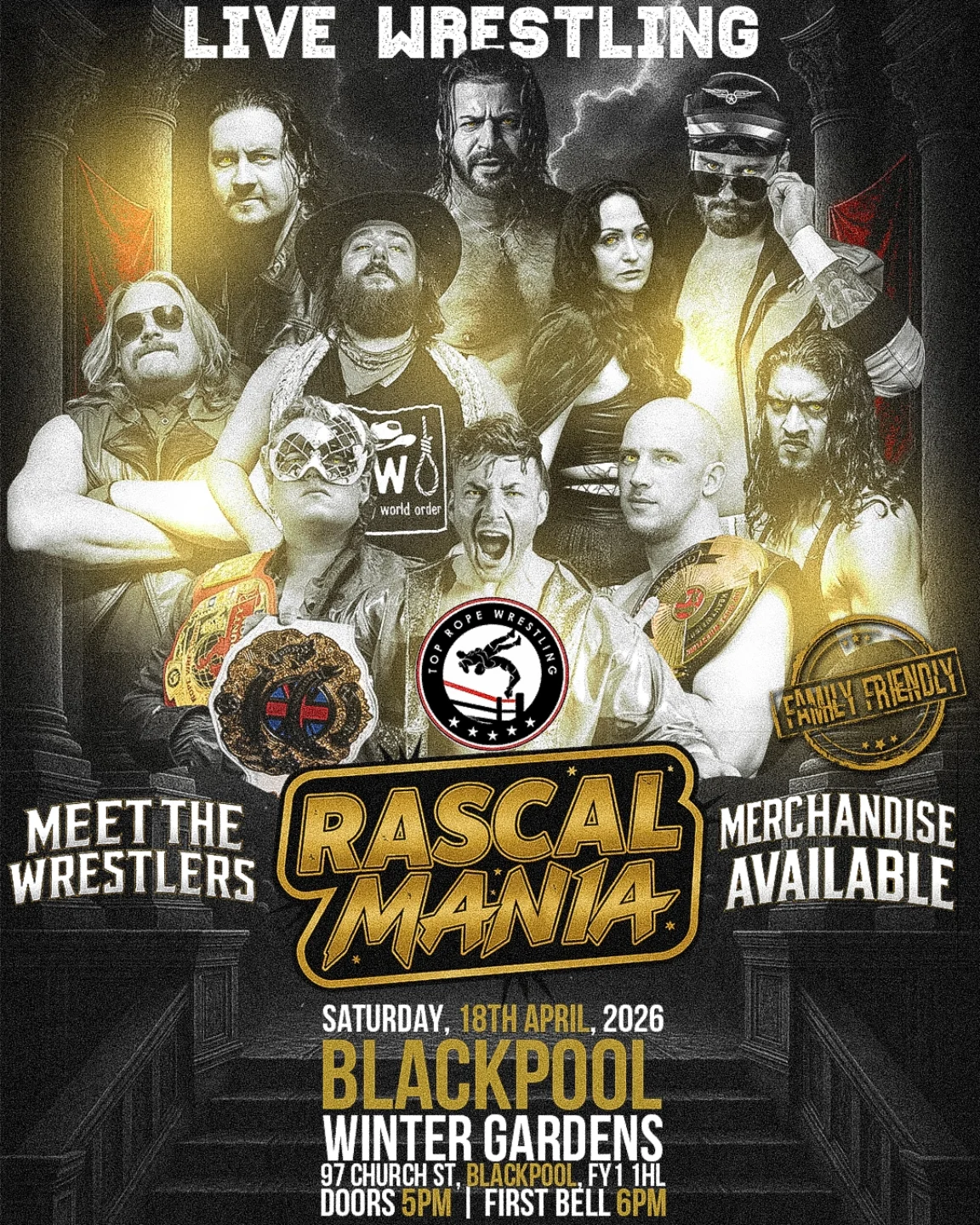 Top - 🎉 TOP ROPE WRESTLING IS RETURNING to the historic Winter Gardens ...