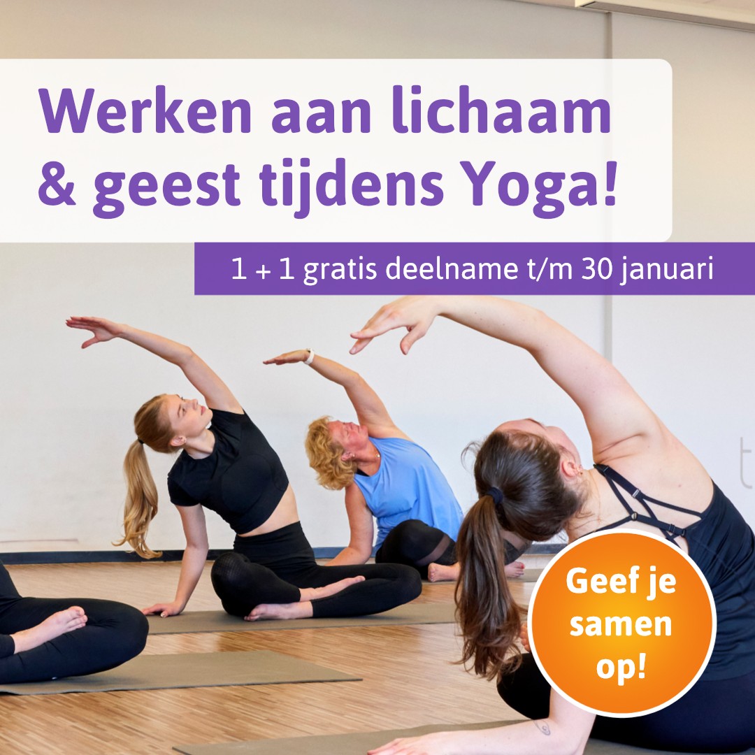 Optisport - Bij onze groepsles 𝗖𝗹𝘂𝗯 𝗬𝗼𝗴𝗮 mogen deelnemers in januari ...