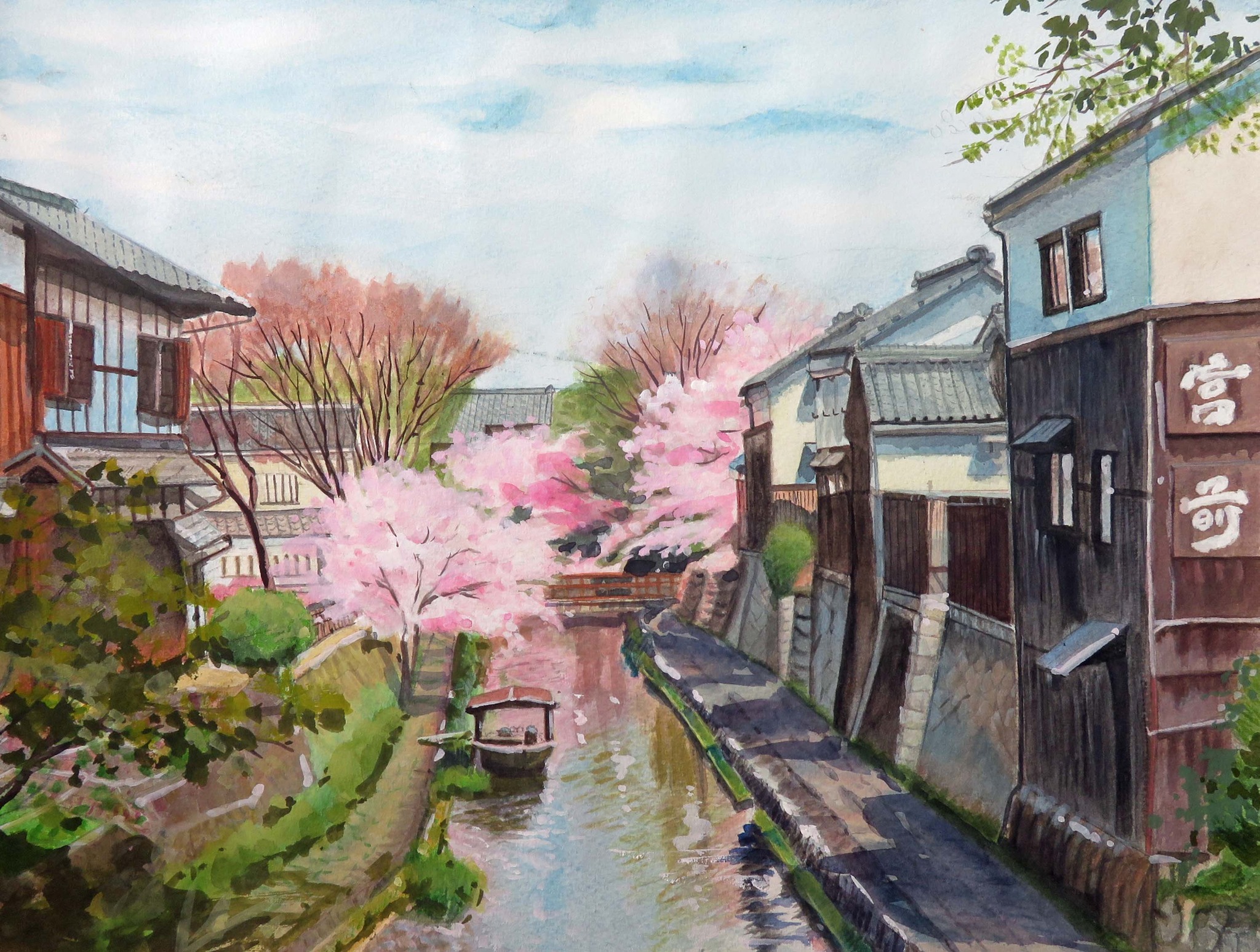 長谷川和男水彩画教室 - 丹下光子 盛花（習作） | Facebook