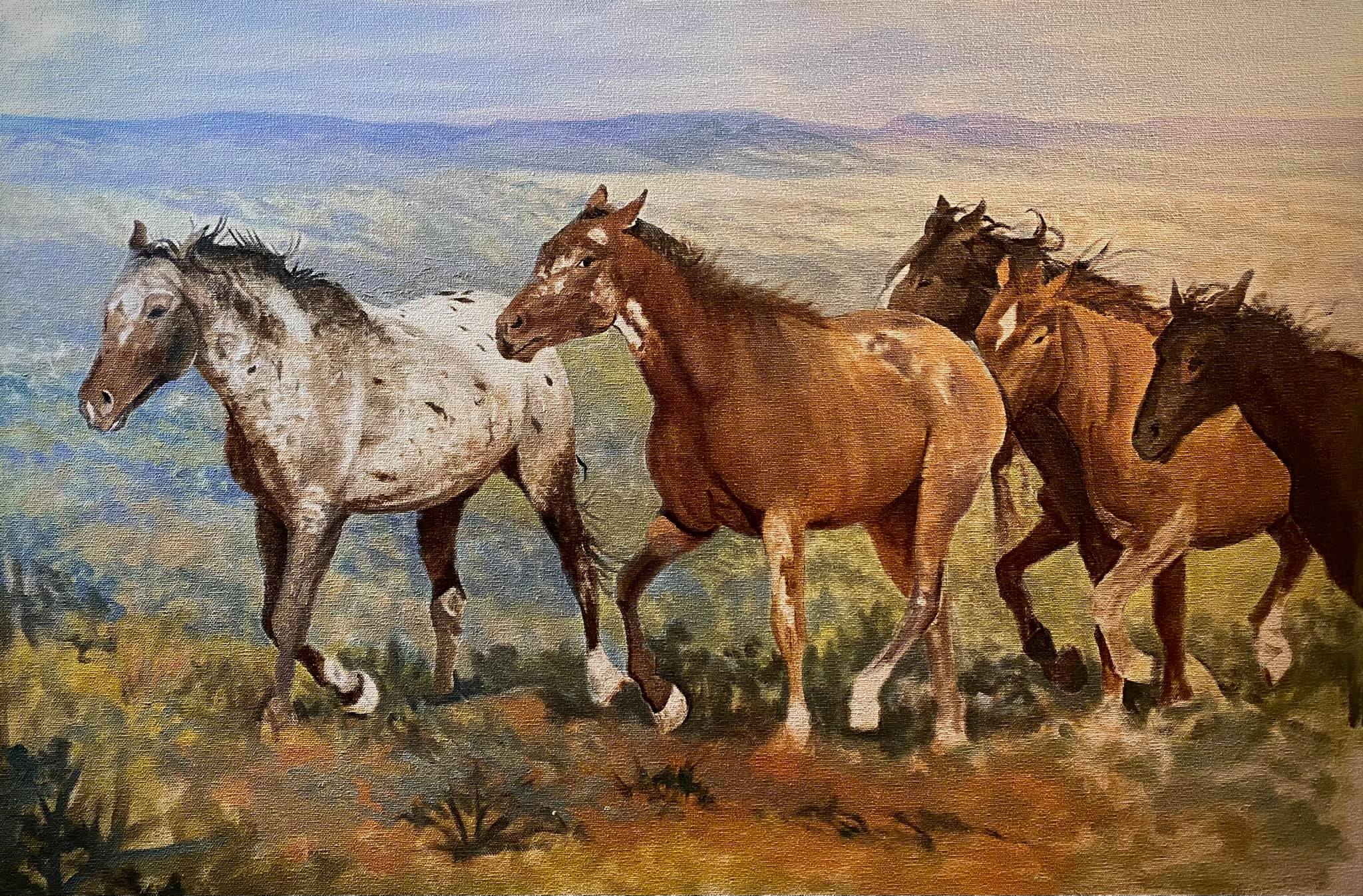 Working on this piece. 20” x 30” oil on canvas. It is only about