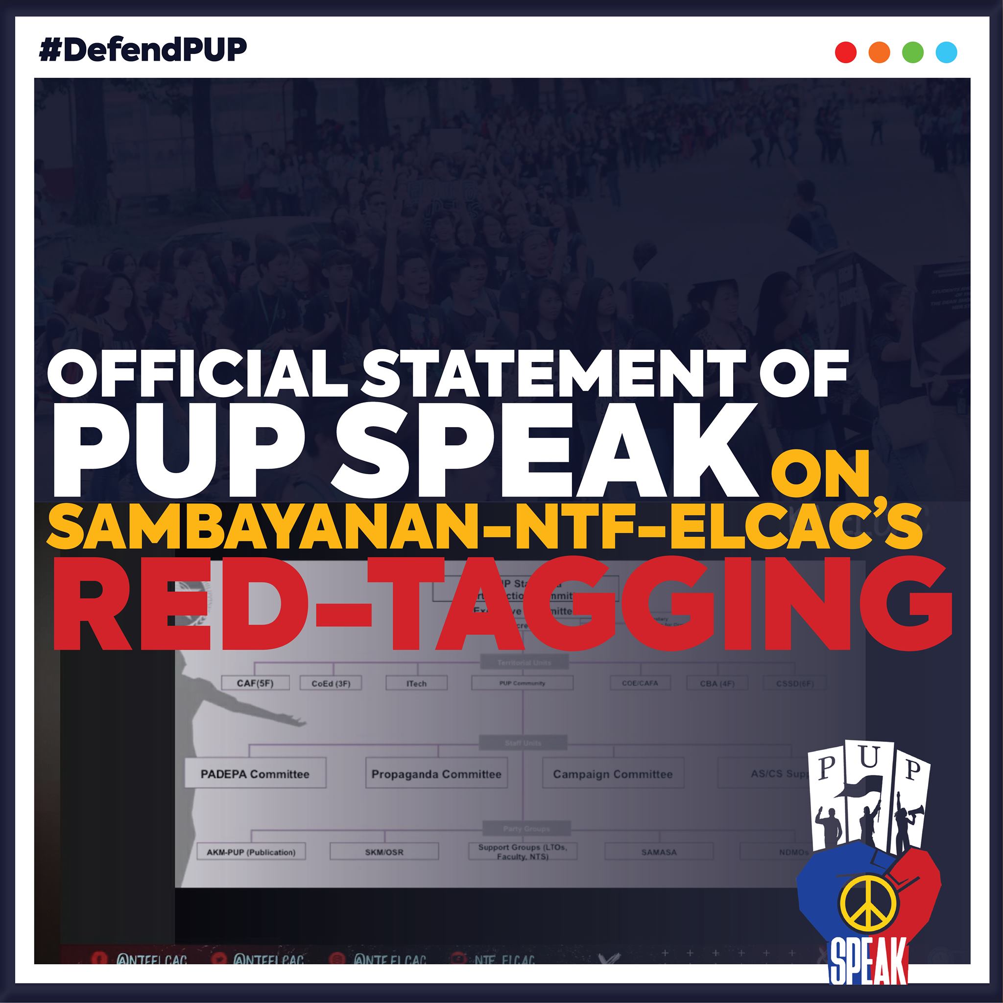 PUP SPEAK - OPISYAL NA PAHAYAG NG PUP SPEAK HINGGIL SA GINAWANG ...