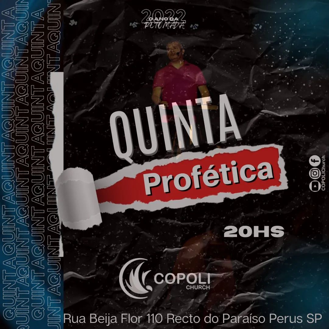 Copoli - Hoje é dia de culto e você não pode ficar de...
