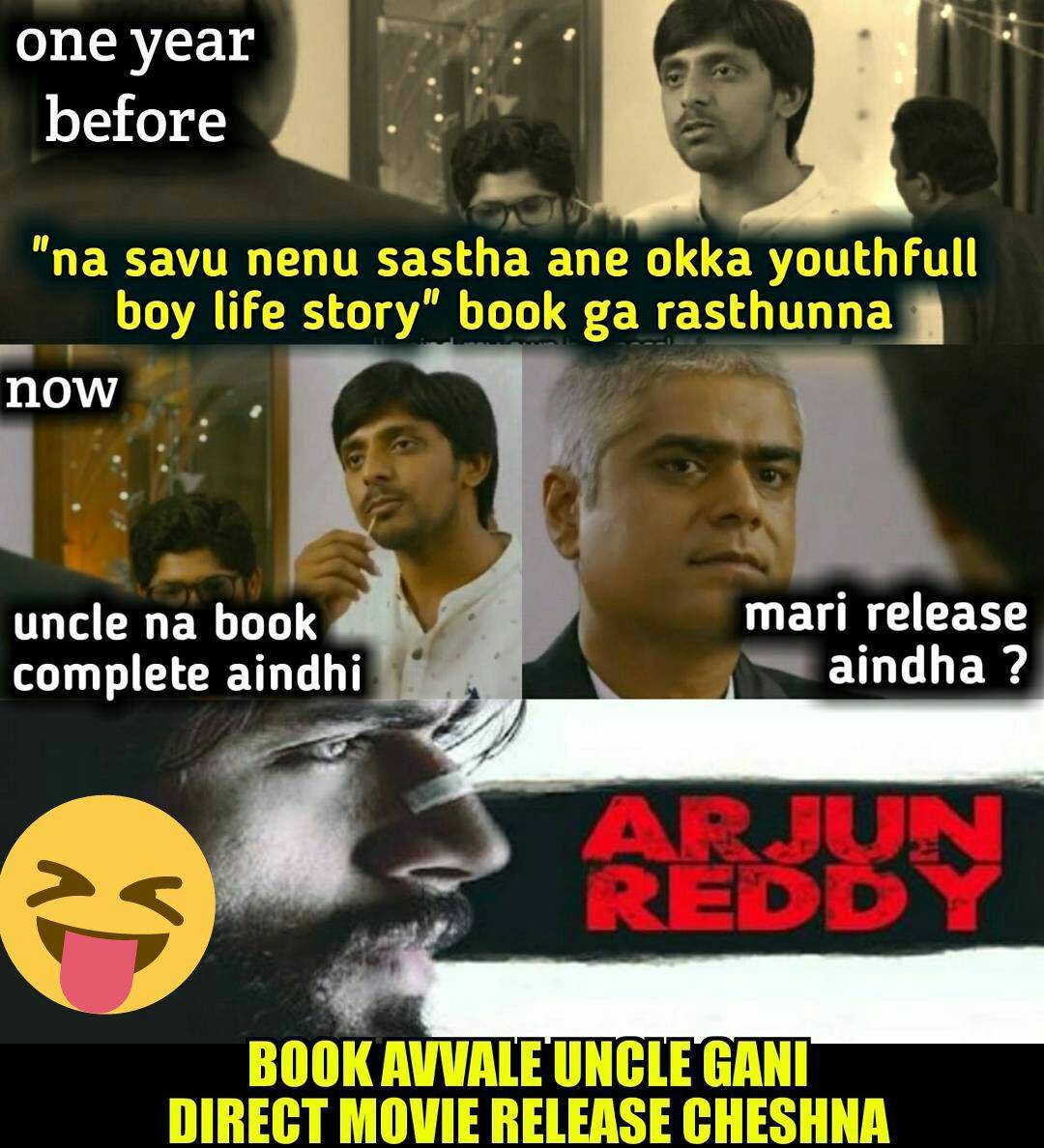 Heart - Did you know that Arjun Reddy was written by Koushik 😂😂 # ...