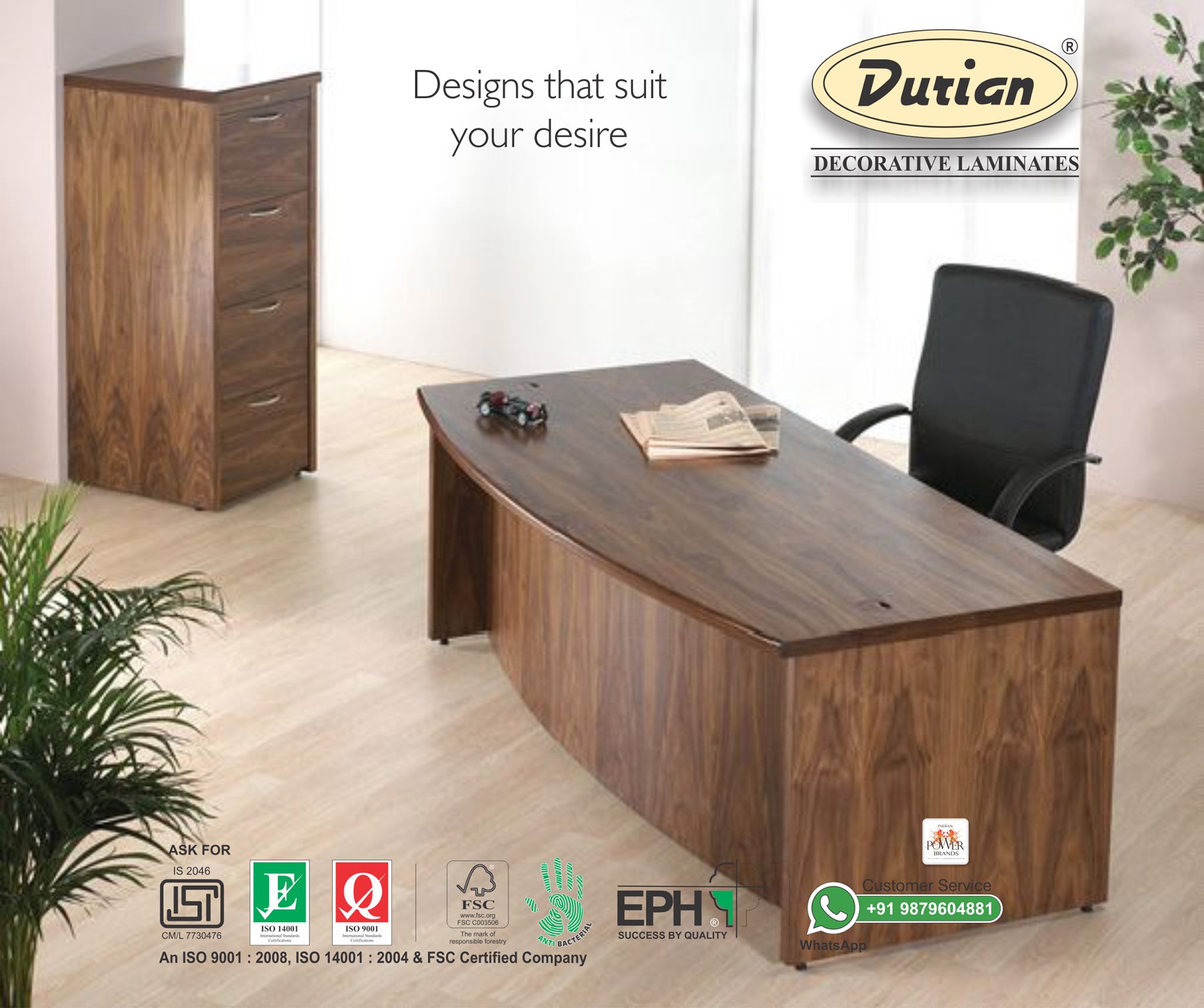"Design creates Culture. Culture shapes... - Durian Laminates