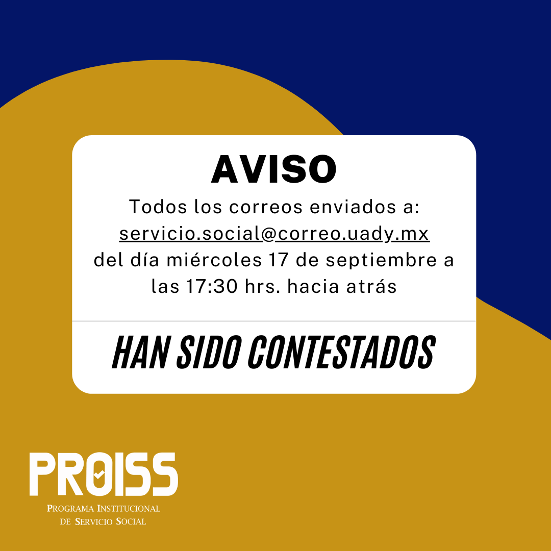 🎯... - Programa Institucional de Servicio Social de la UADY | Facebook